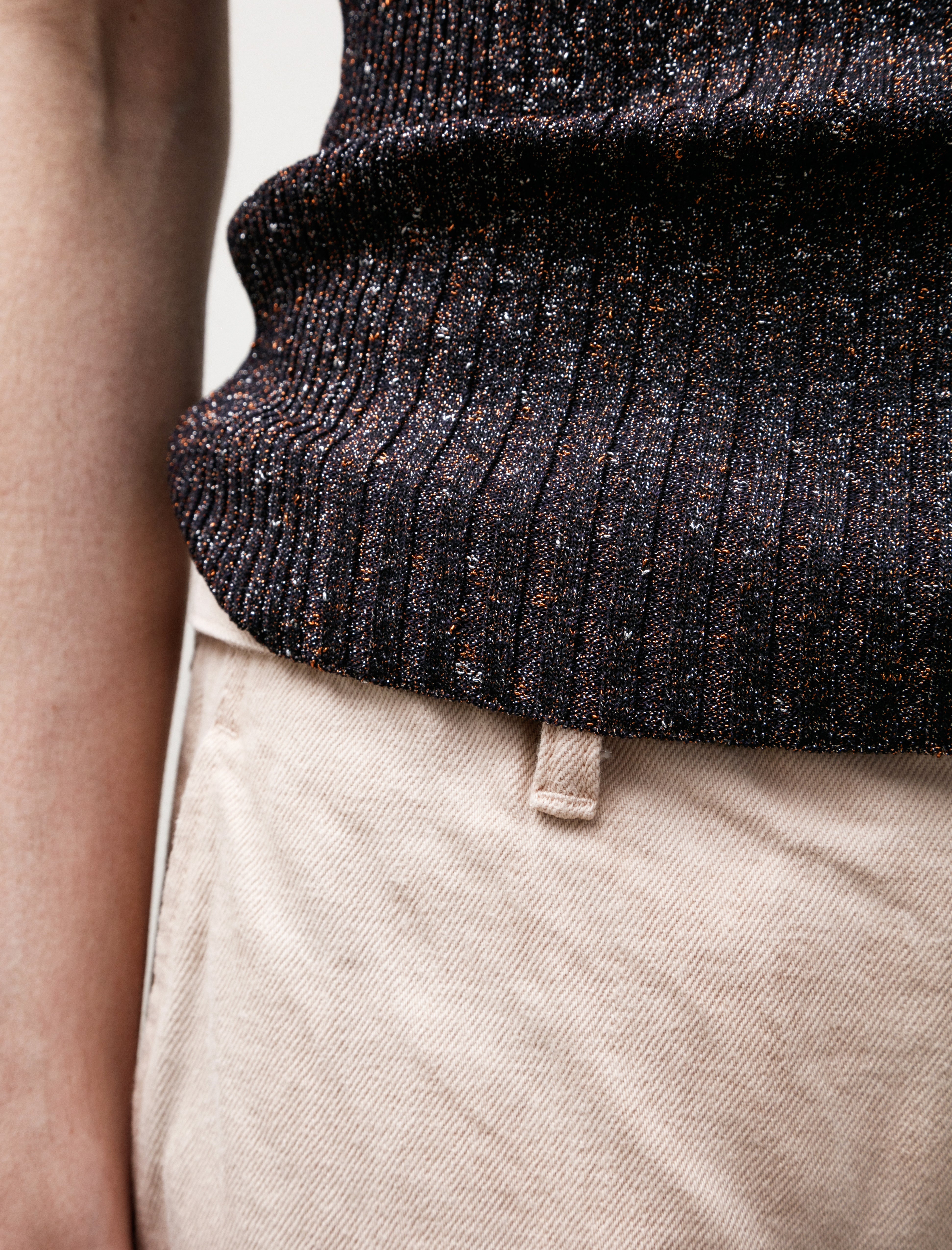 Kanako Sakai Glitter Tank Top Navy