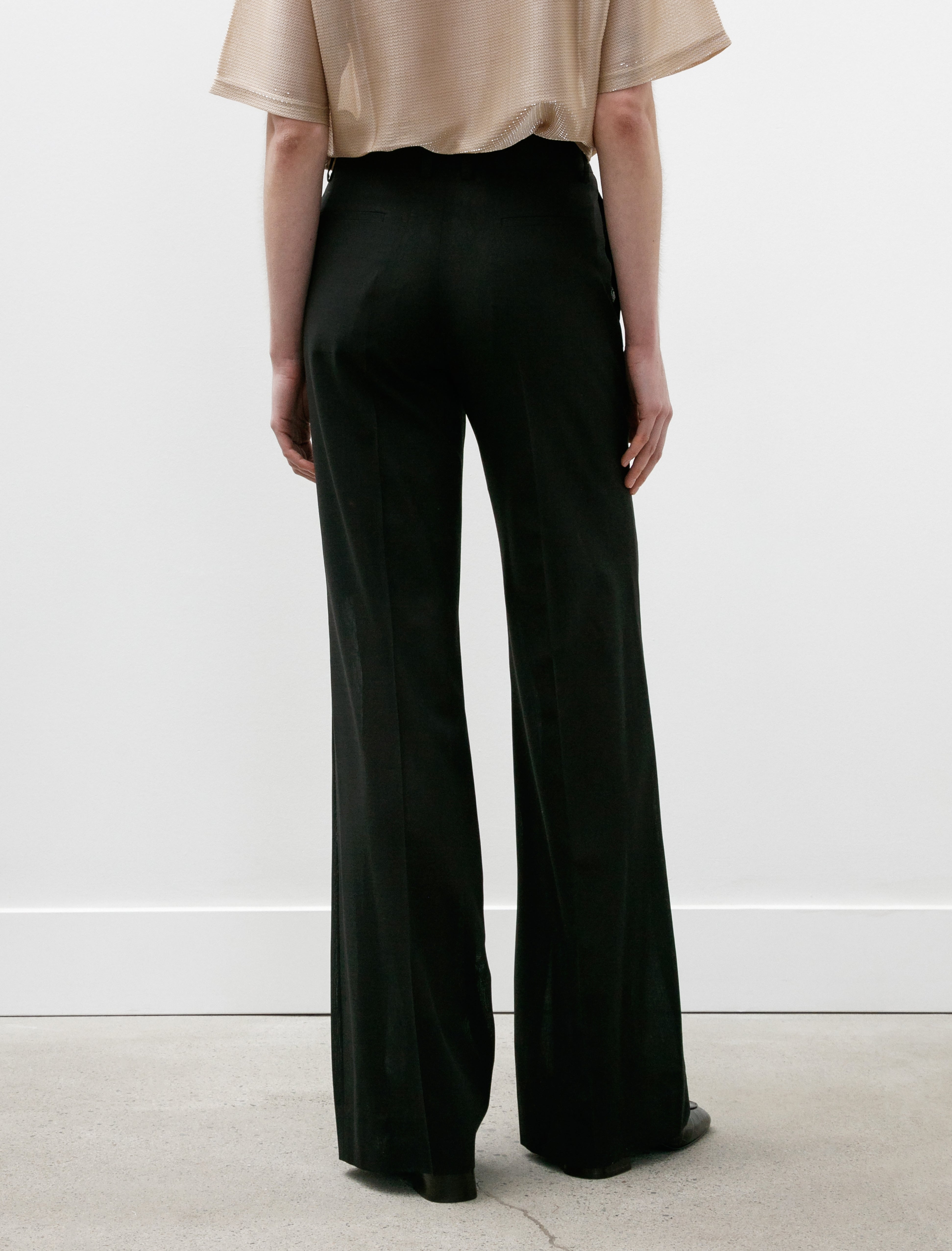 Kanako Sakai Buttoned Trousers Black