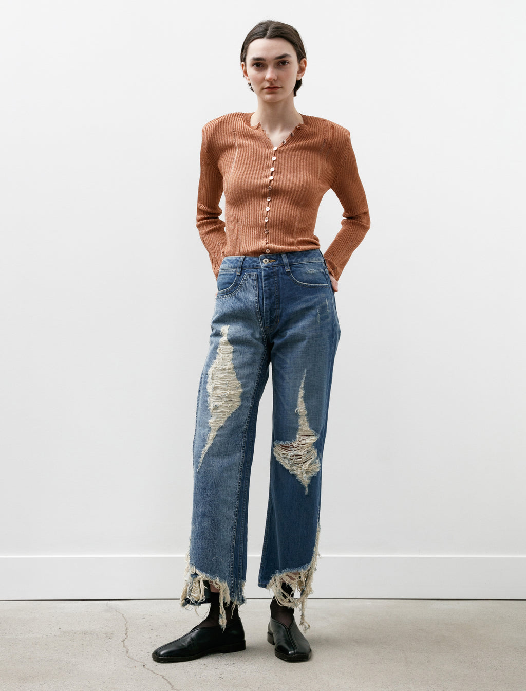 Kanako Sakai Ripped Jeans Indigo – Neighbour