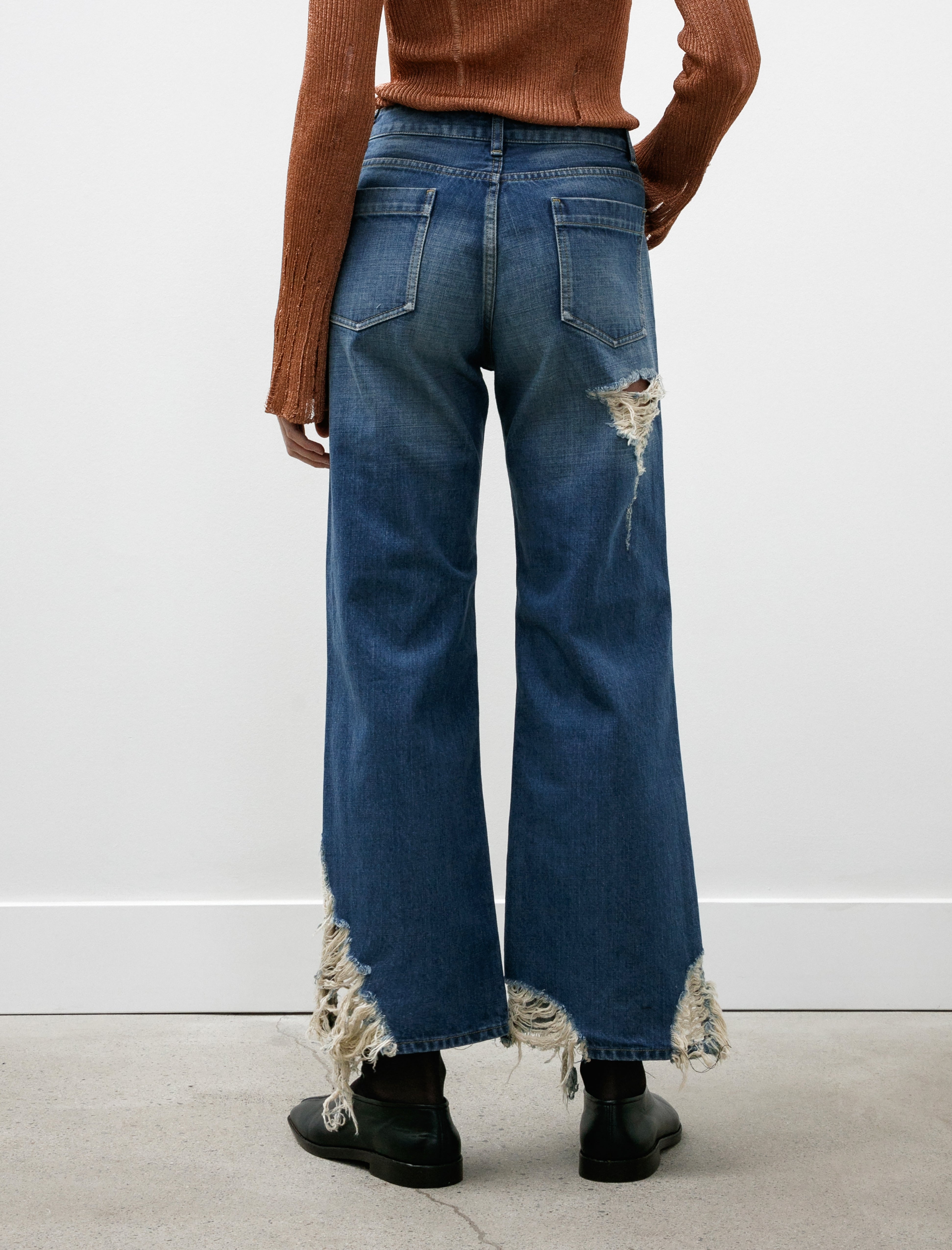 Kanako Sakai Ripped Jeans Indigo