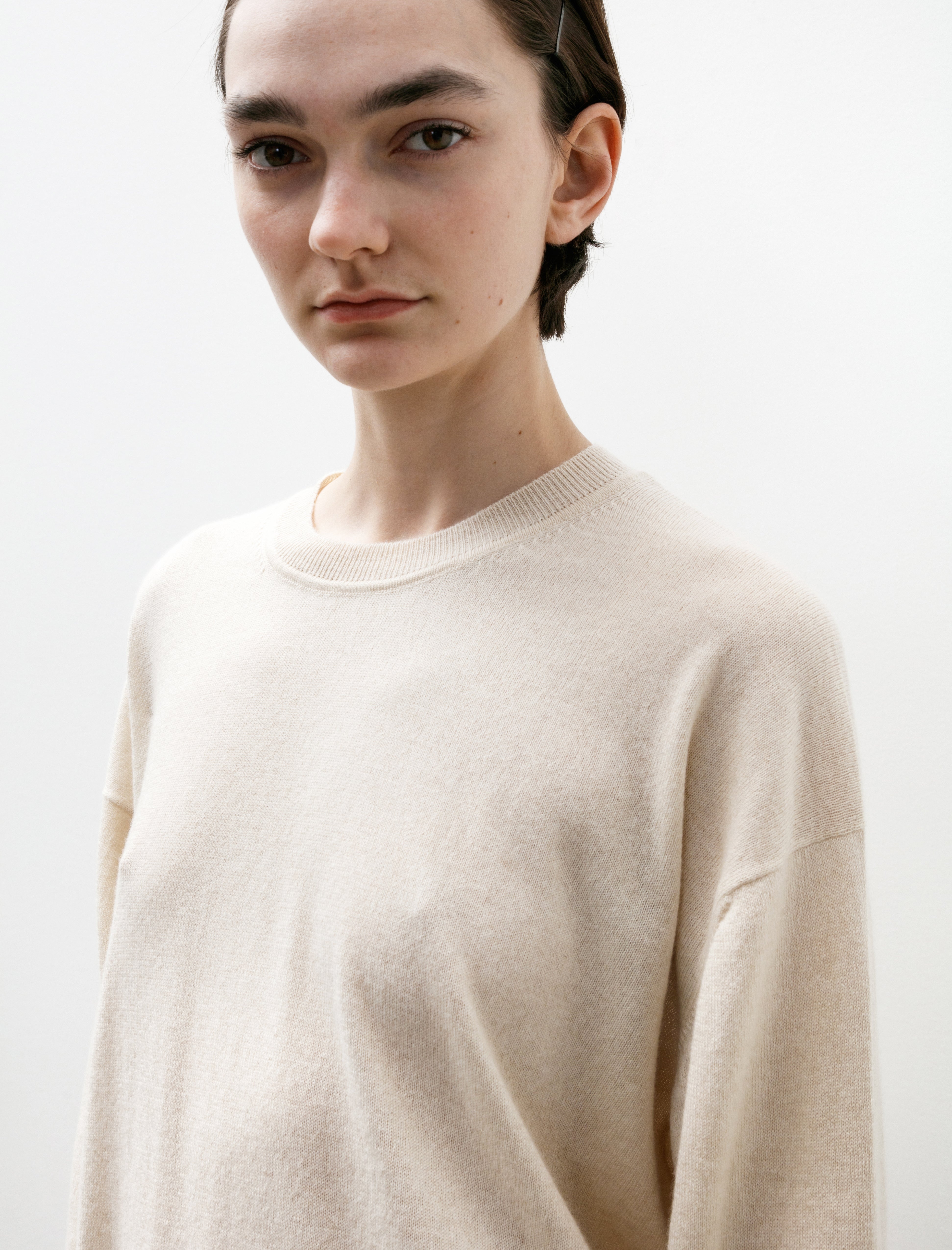 & Daughter Tahra Cotton Cashmere Crewneck Canvas