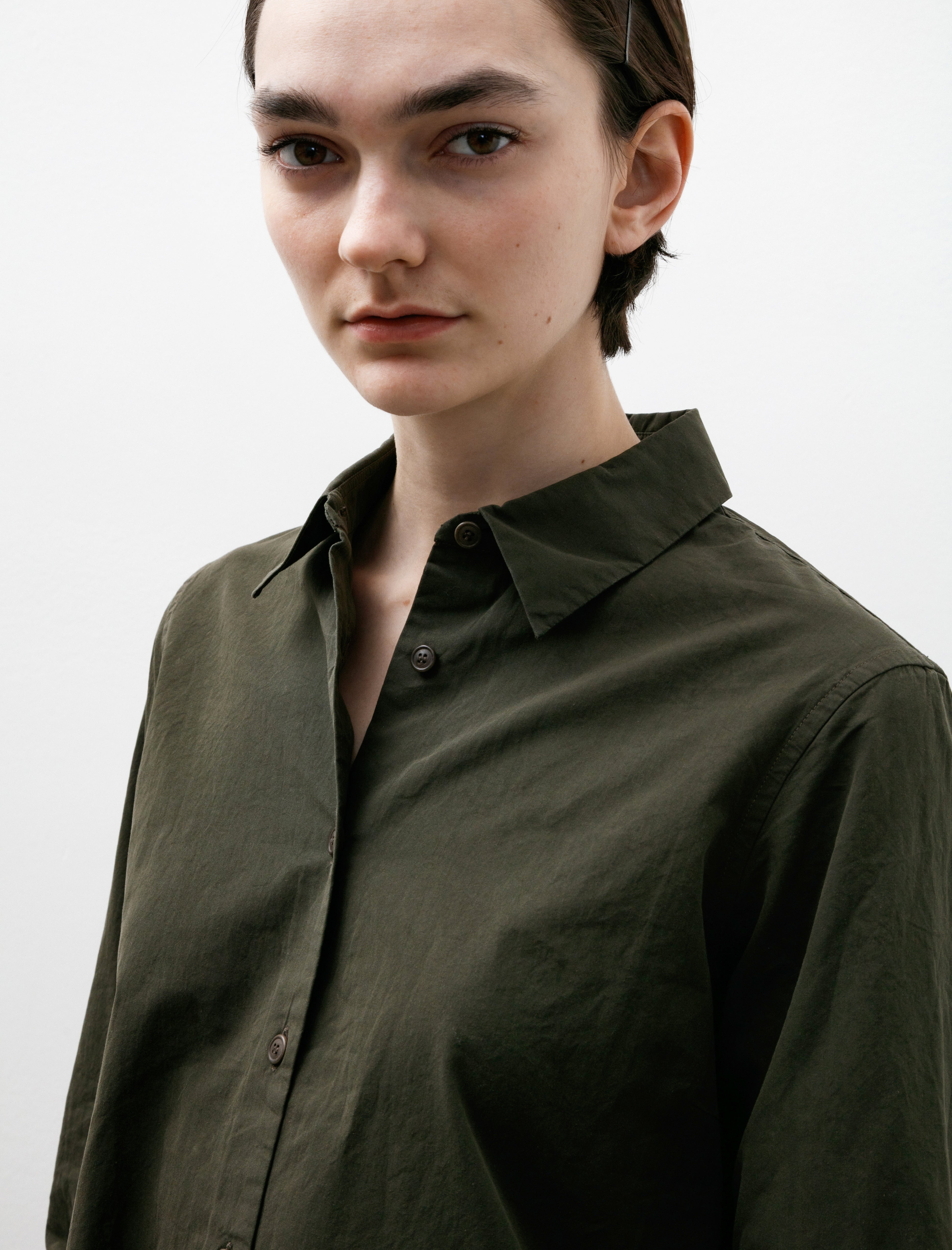 Casey Casey Chloe Shirt Paper Cot Khaki