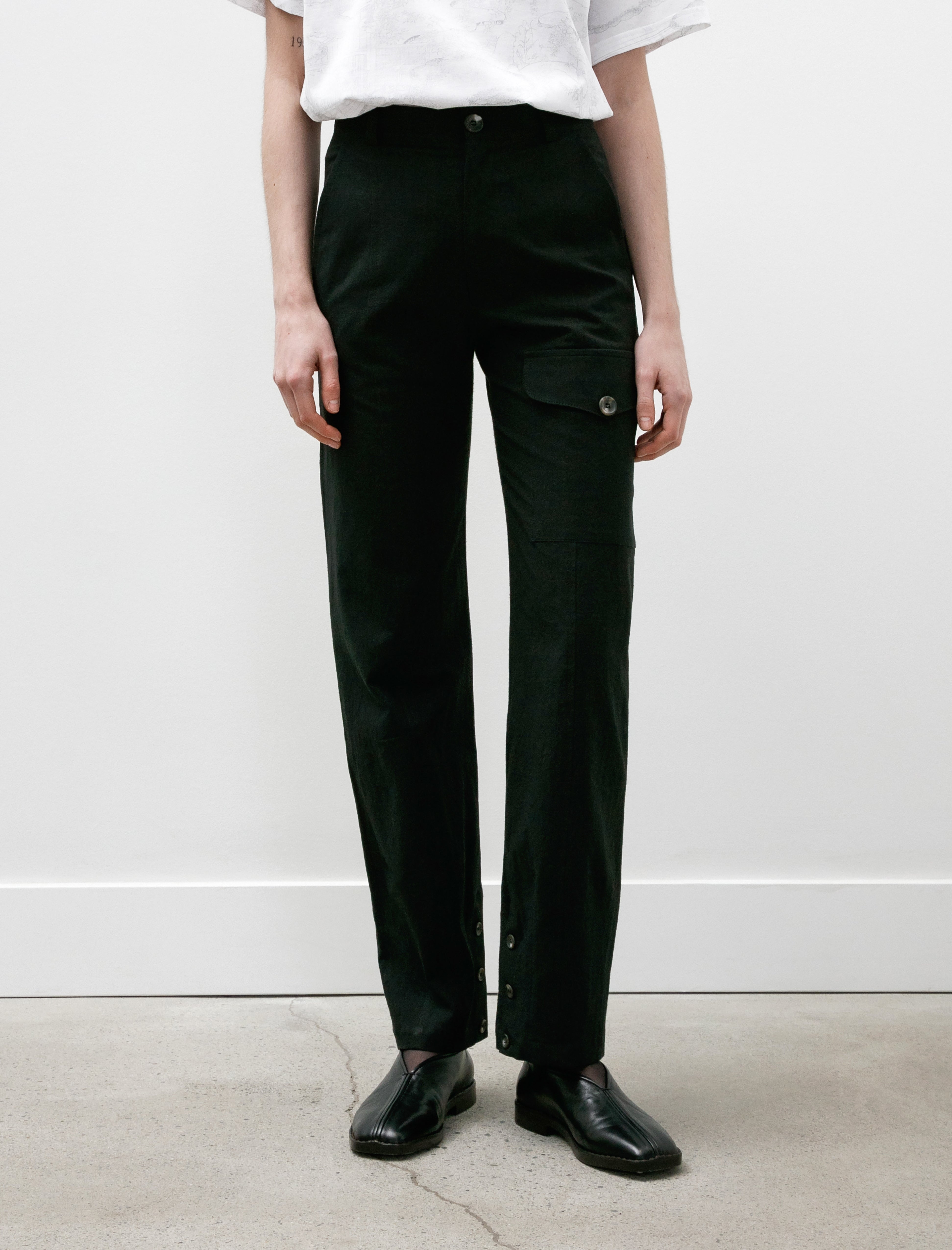 Wanze Utility Pant Cotton Hemp Black