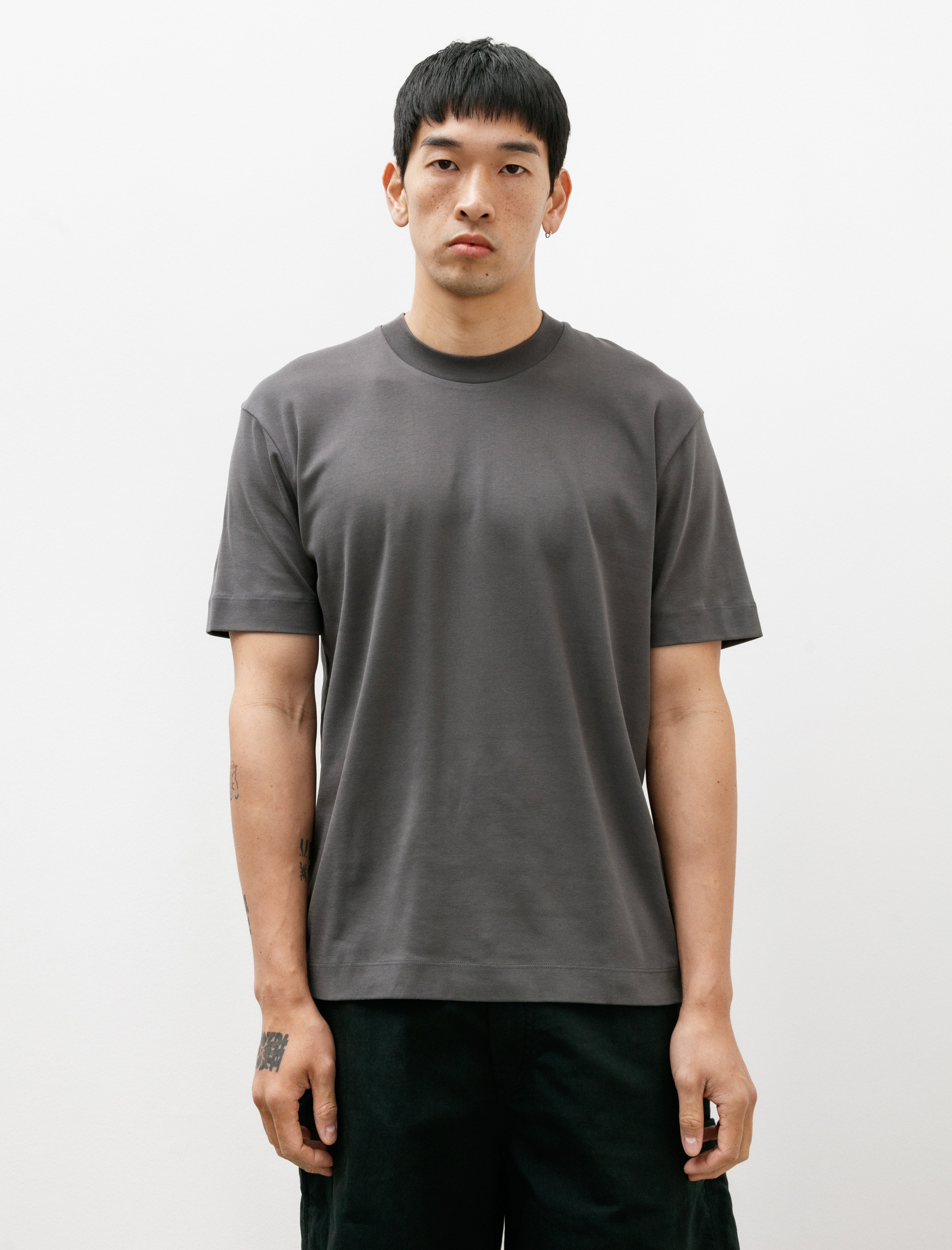 Sunspel Heavy Weight T-Shirt Charcoal