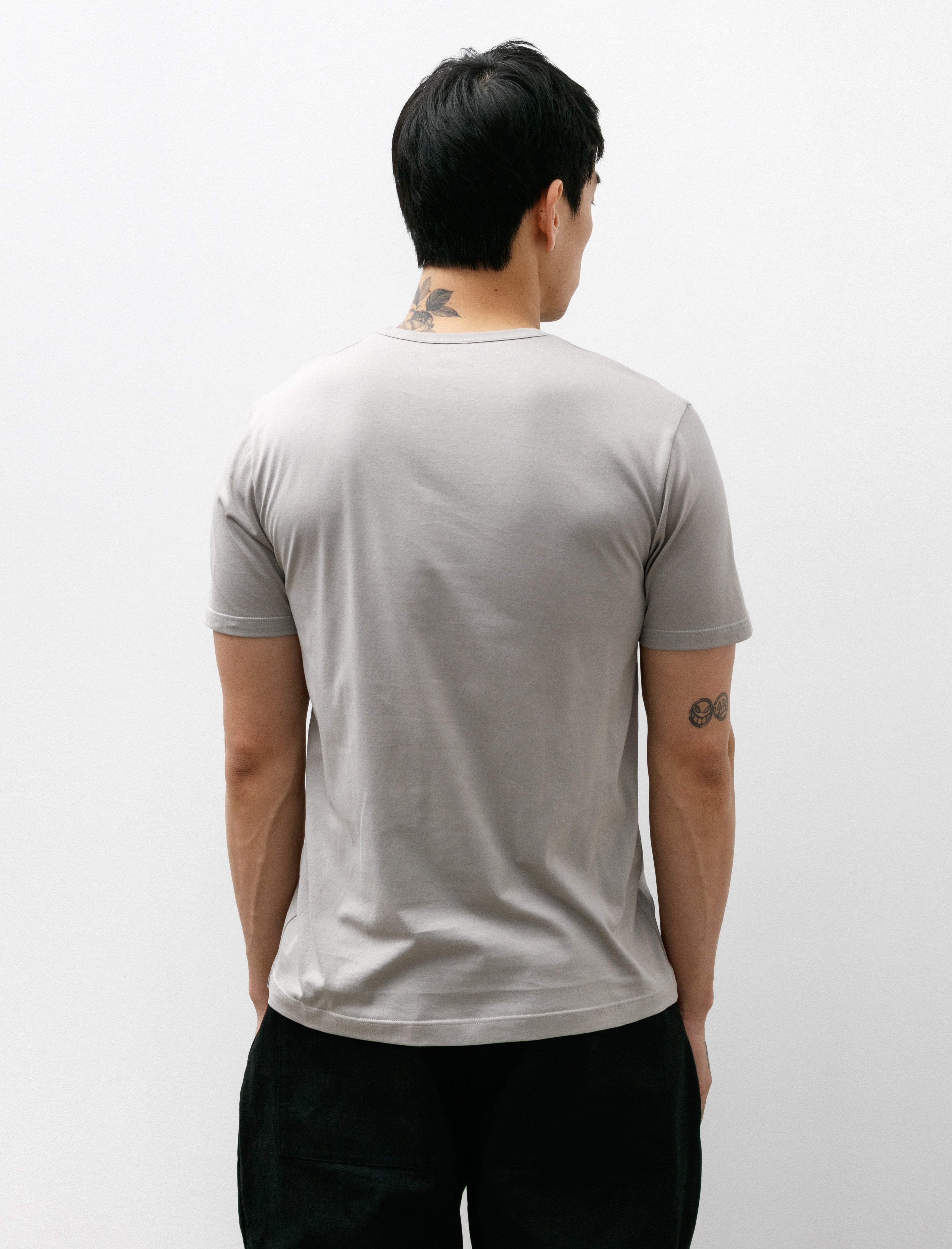 Sunspel SS Crew Neck T-Shirt Pewter