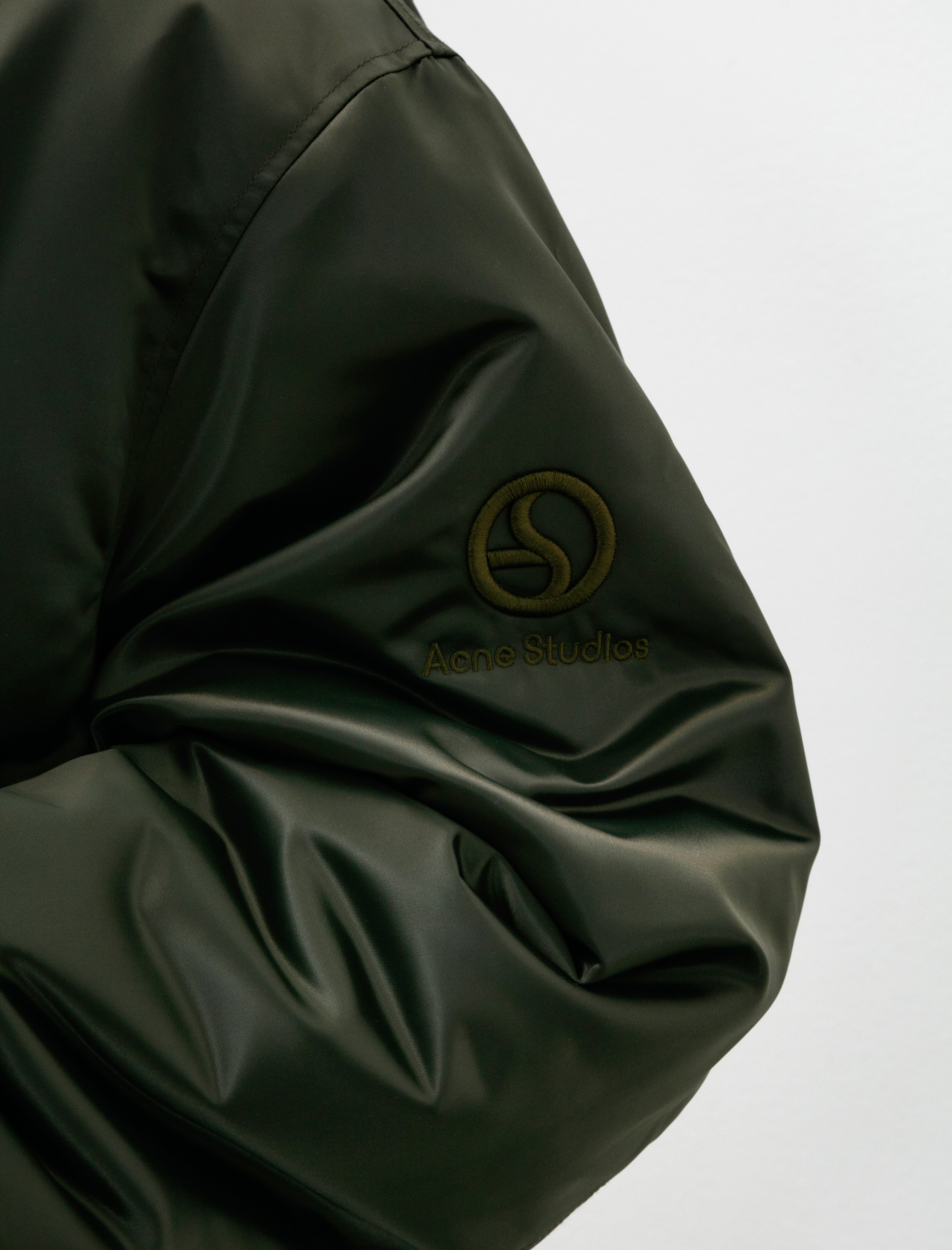Acne Studios Bomber Jacket Logogram Military Green