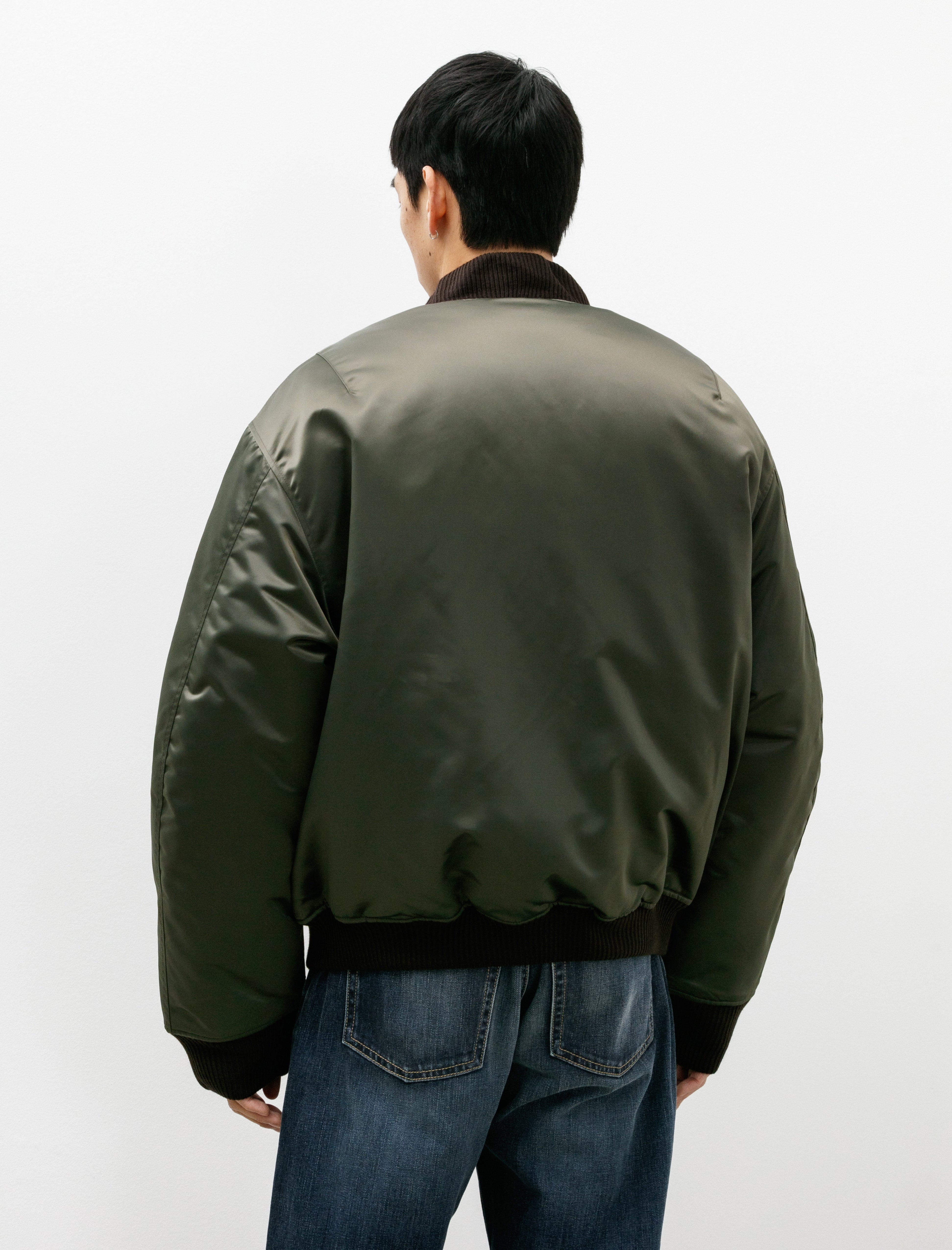 Acne Studios Bomber Jacket Logogram Military Green