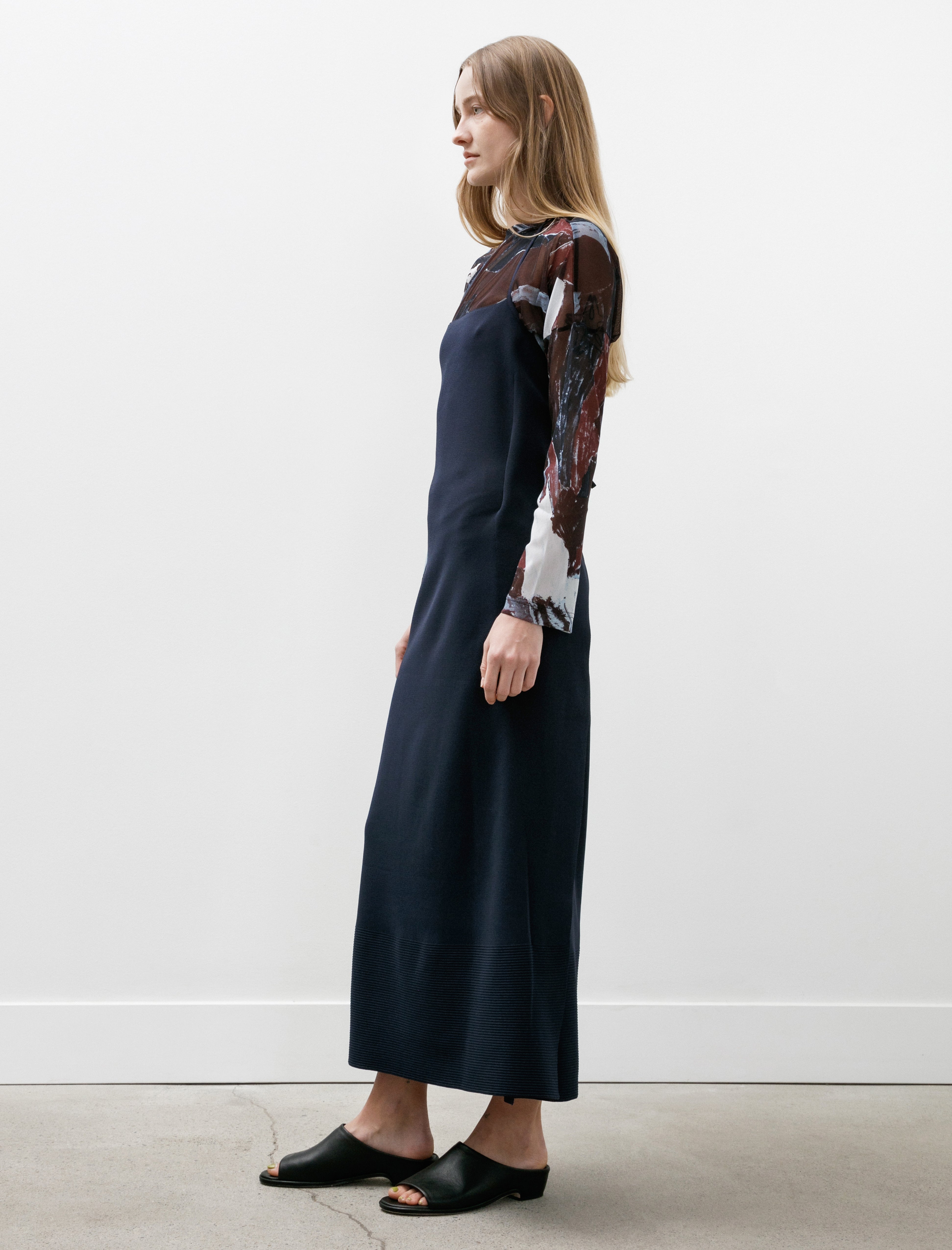 CFCL Soft Milan Apron Dress Navy