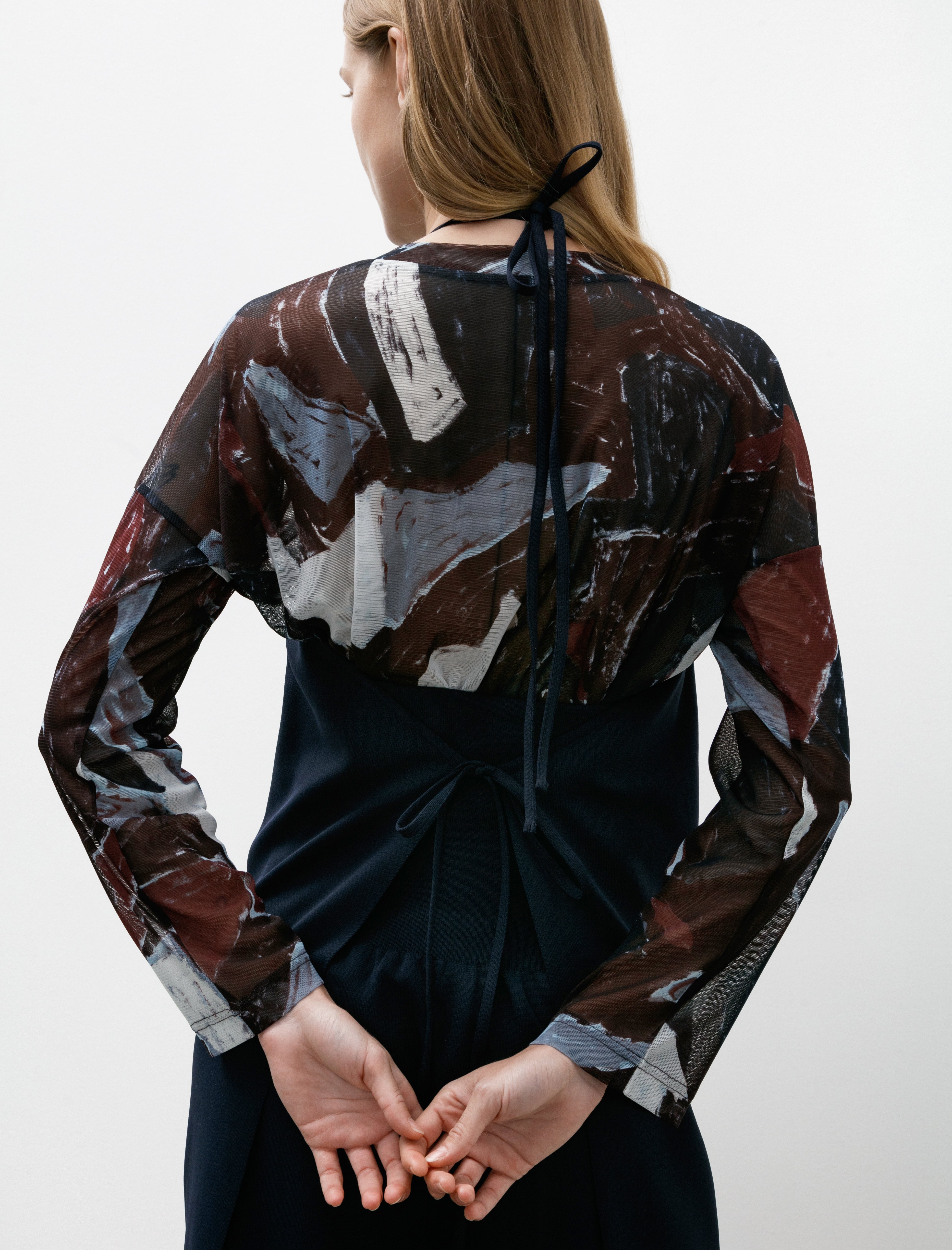 CFCL Soft Milan Apron Dress Navy