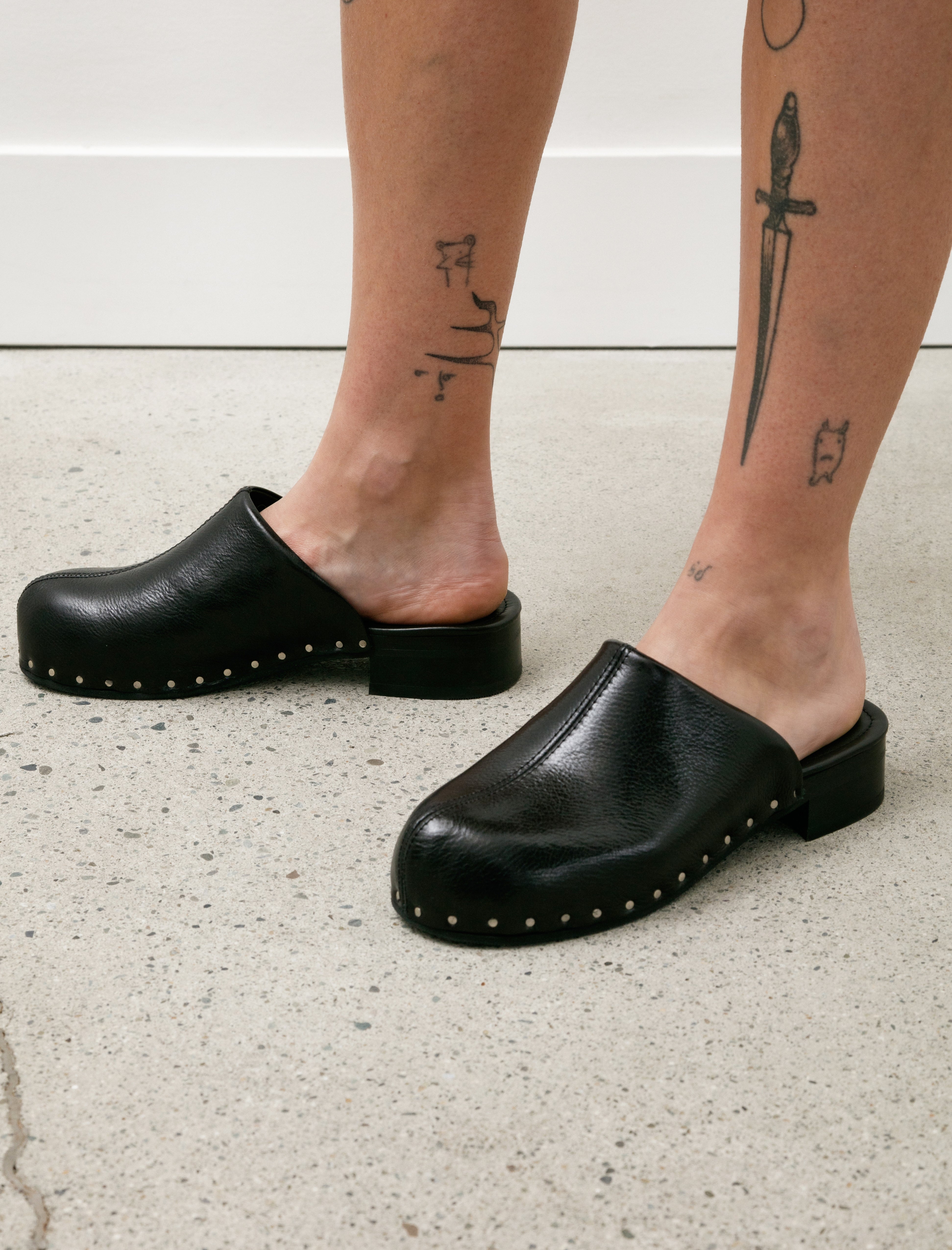 Our Legacy Naoto Clog Supple Leather Black