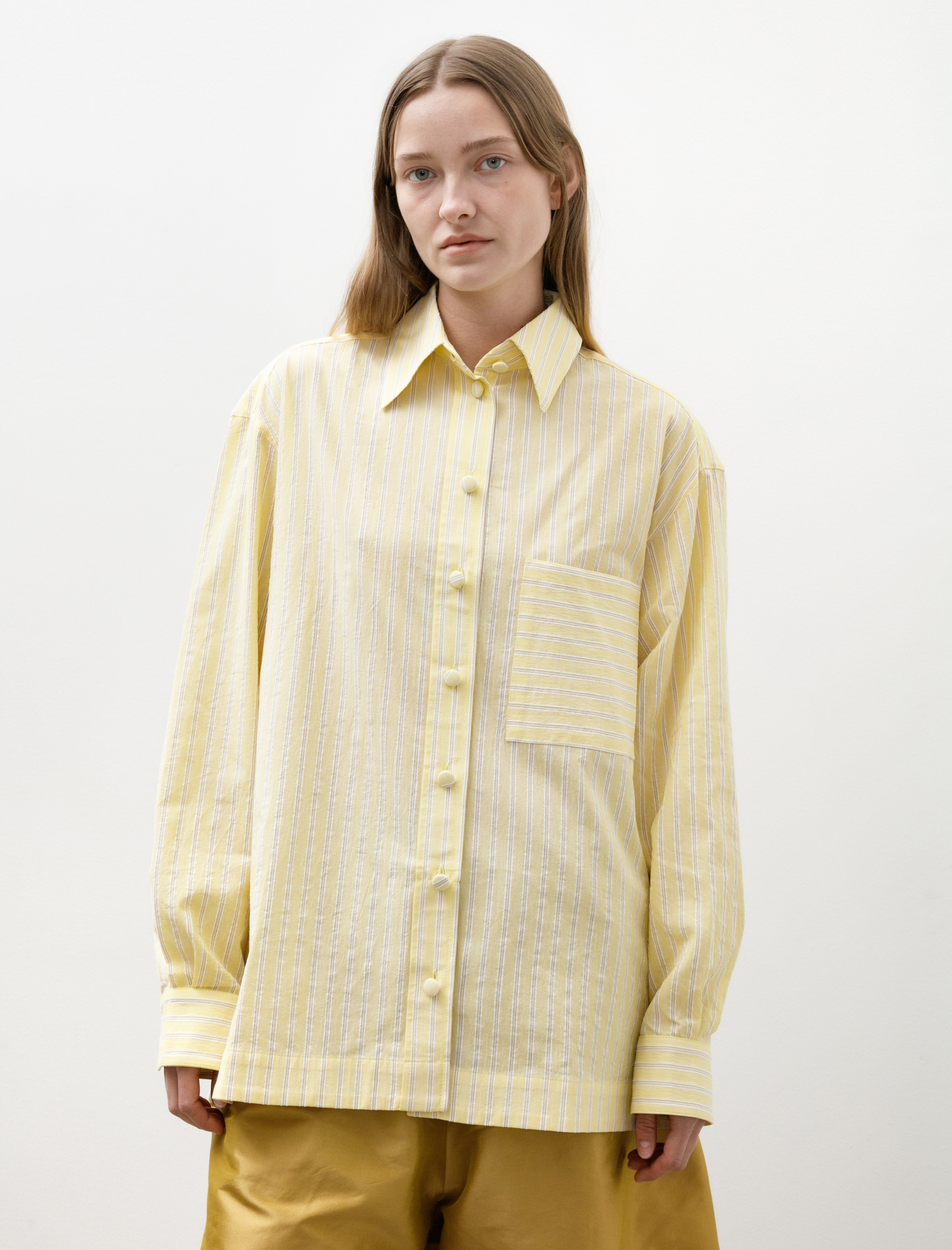 Cawley Japanese Mugwasher June Shirt Stripe Buttercup