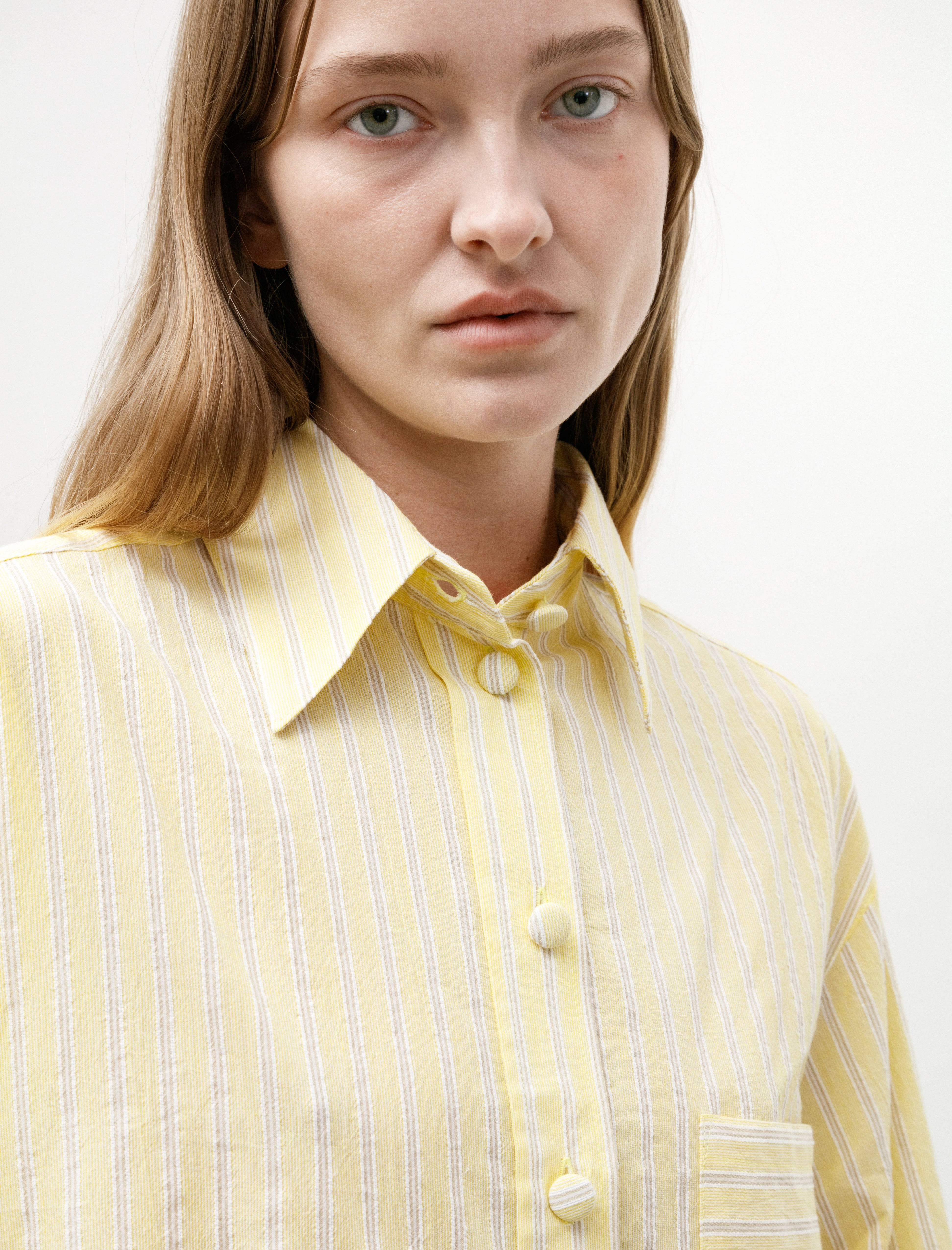 Cawley Japanese Mugwasher June Shirt Stripe Buttercup