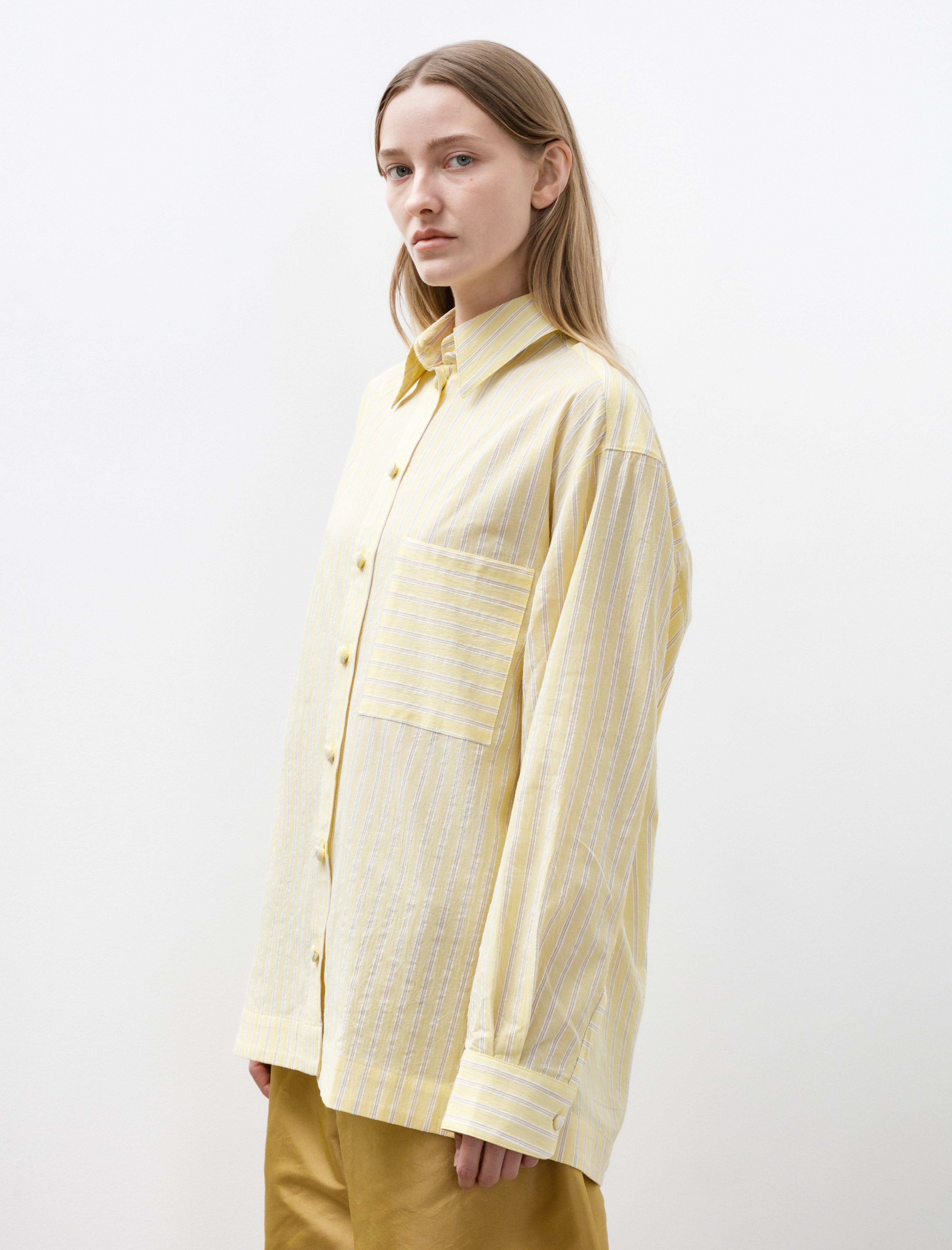 Cawley Japanese Mugwasher June Shirt Stripe Buttercup