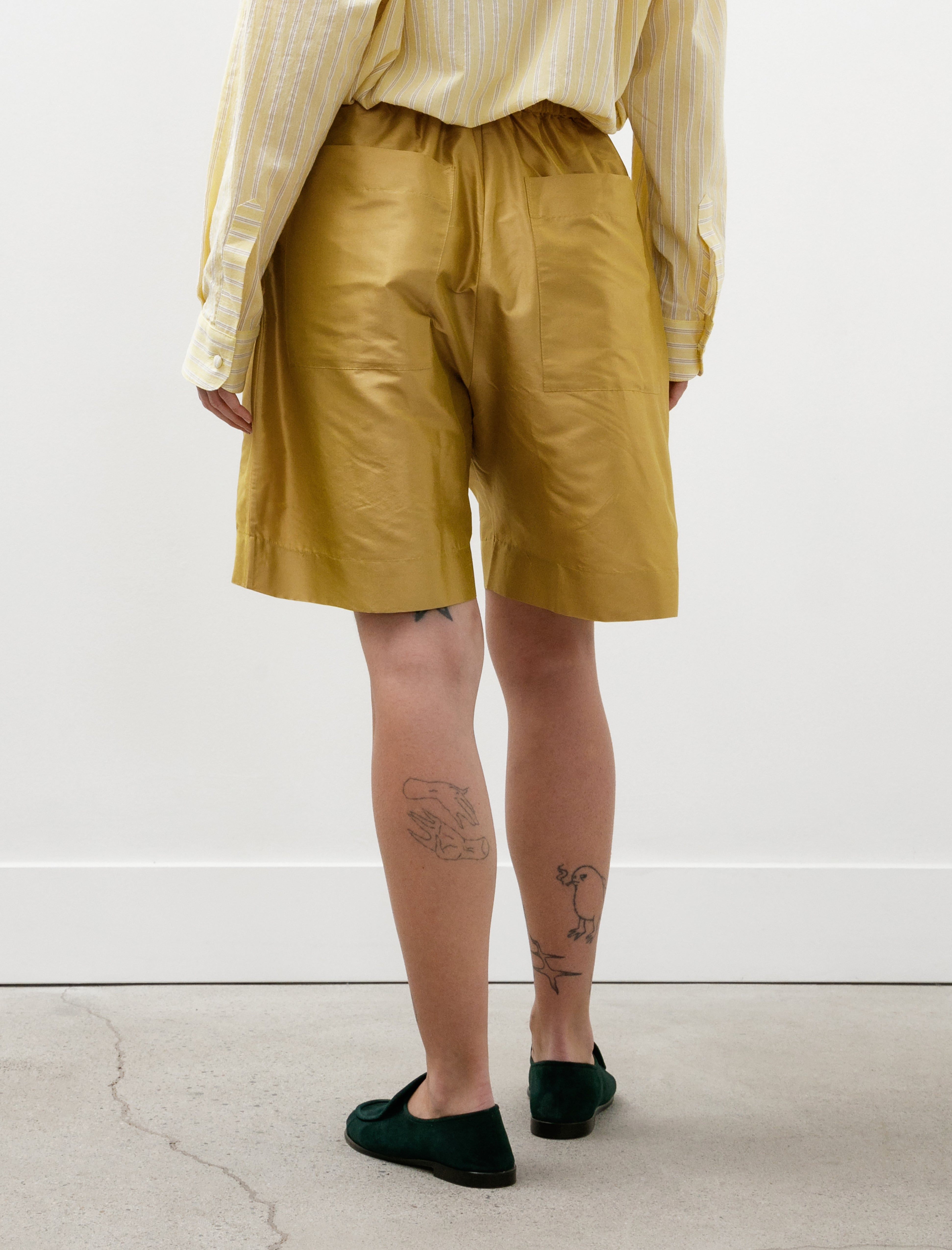 Cawley Hilda Shorts Silk Dupion Pharaoh