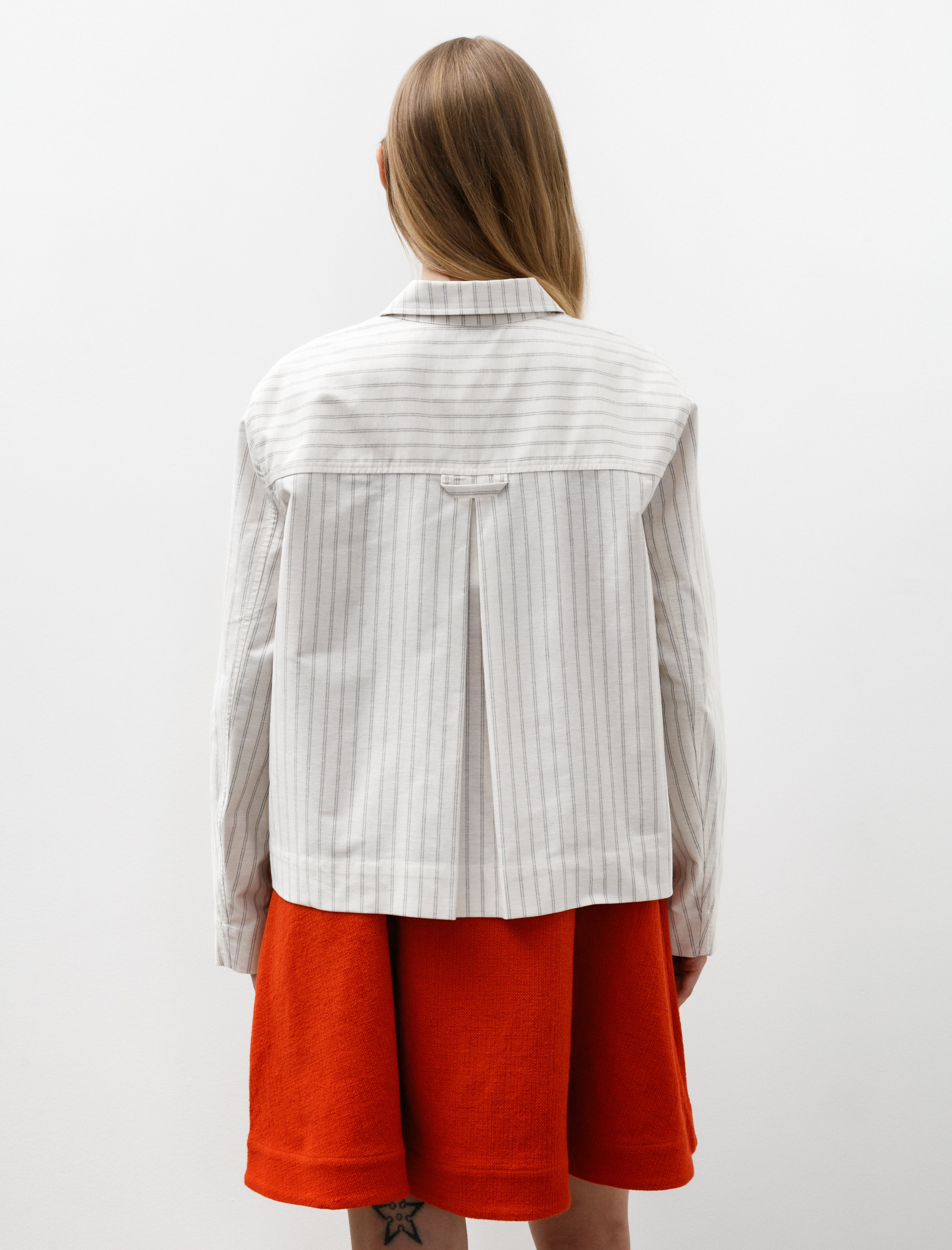 Cawley Japanese Cotton Oxford Lillie Jacket Ecru/Fawn