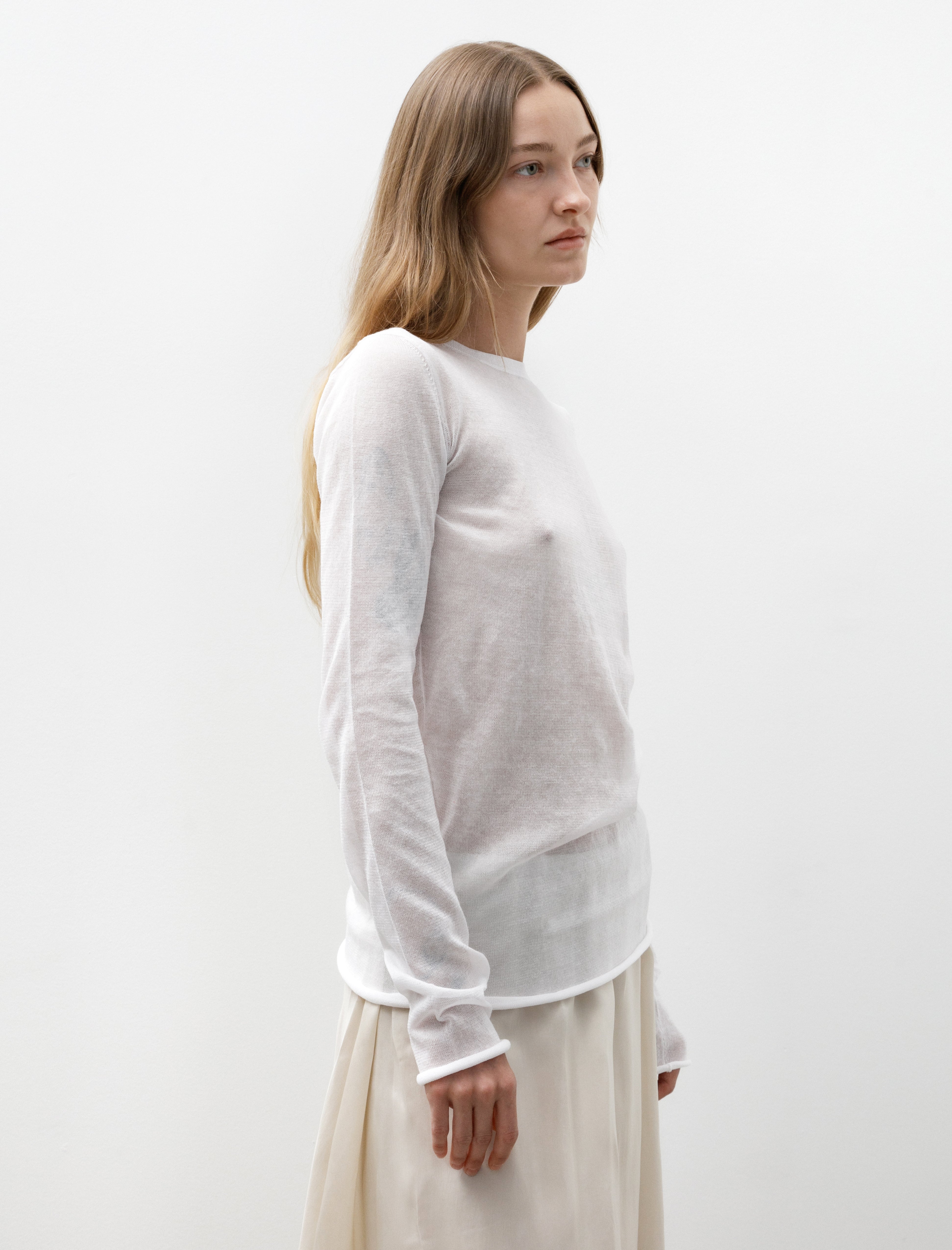 Lauren Manoogian Veil Crewneck White