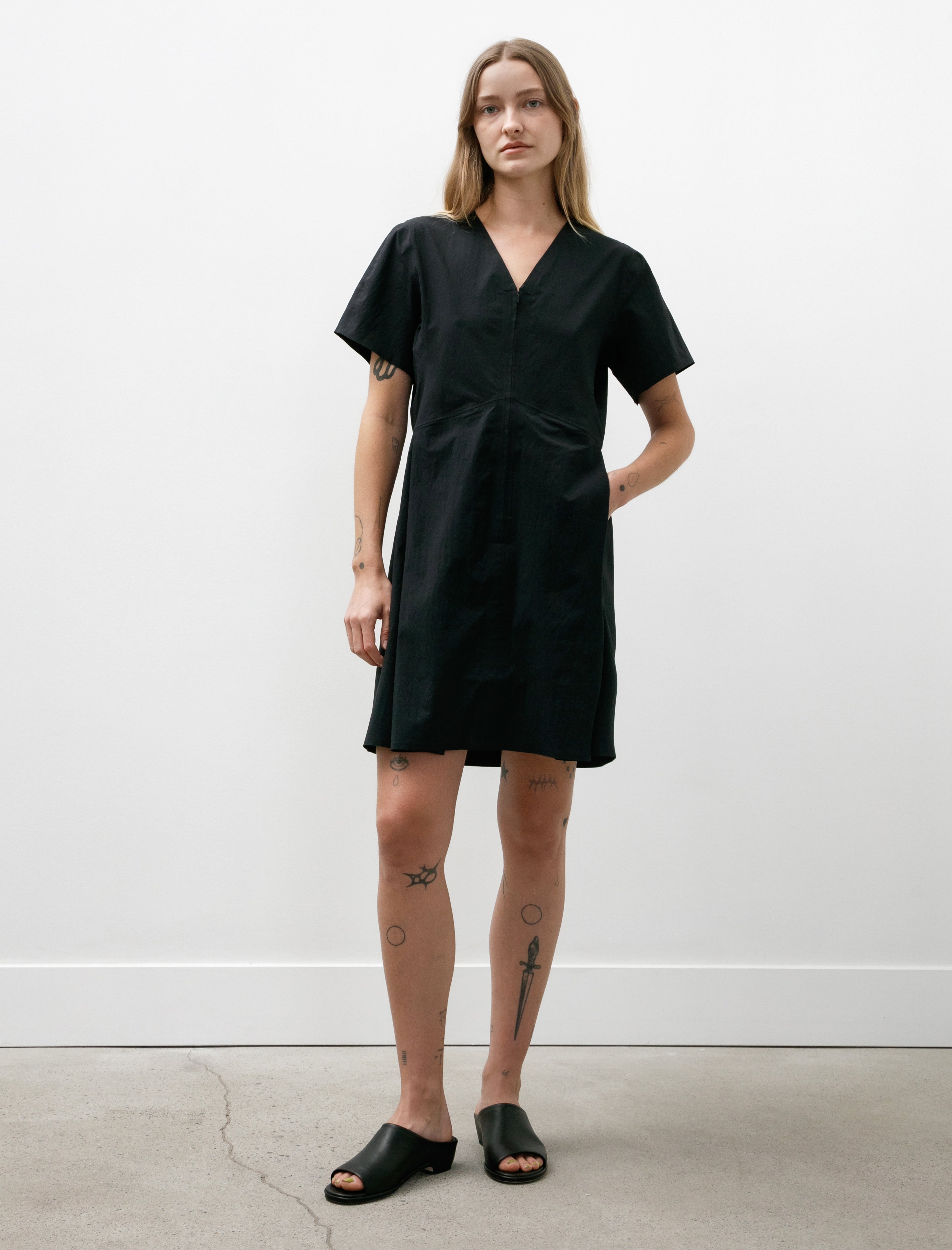 Veilance Eave Dress Black