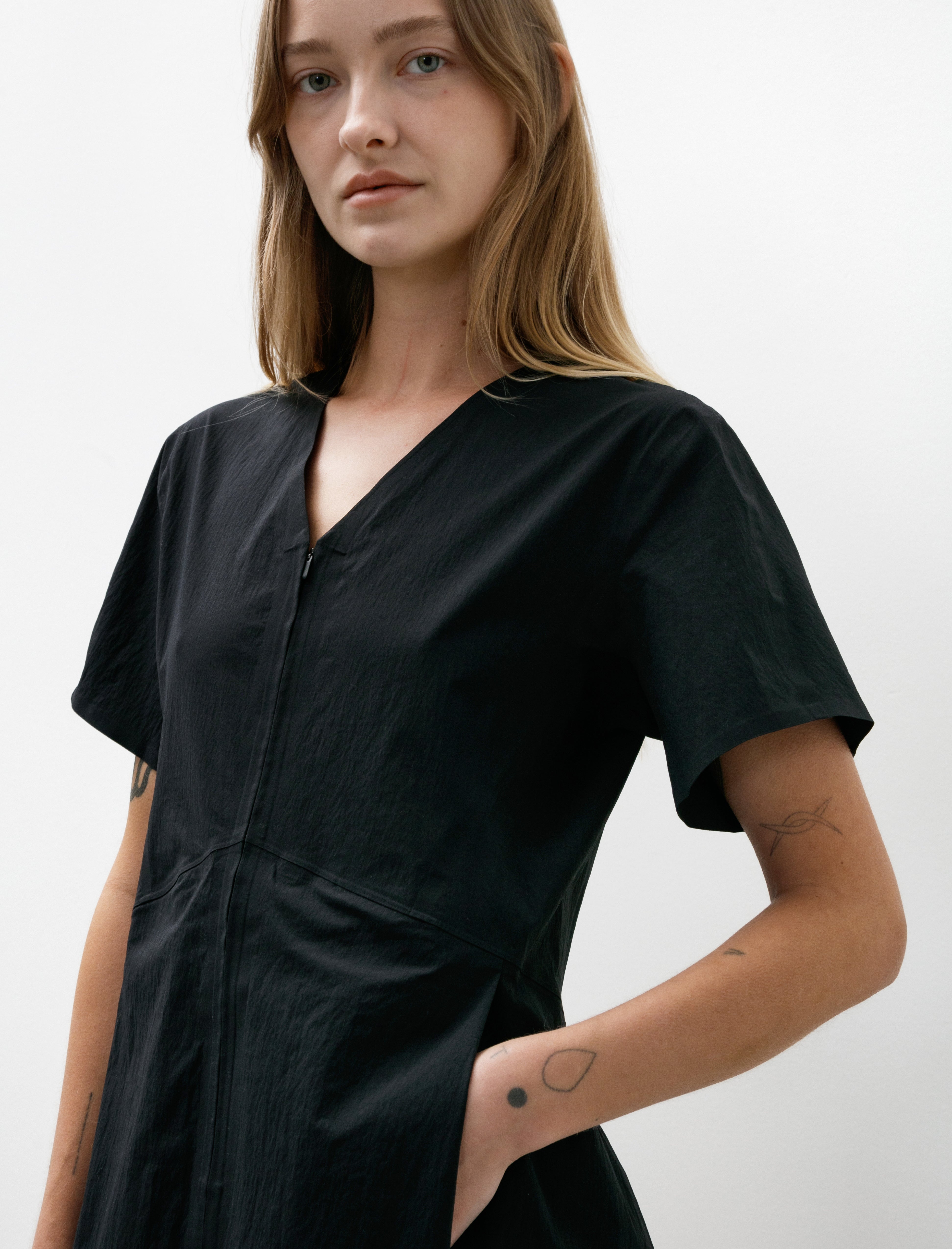 Veilance Eave Dress Black