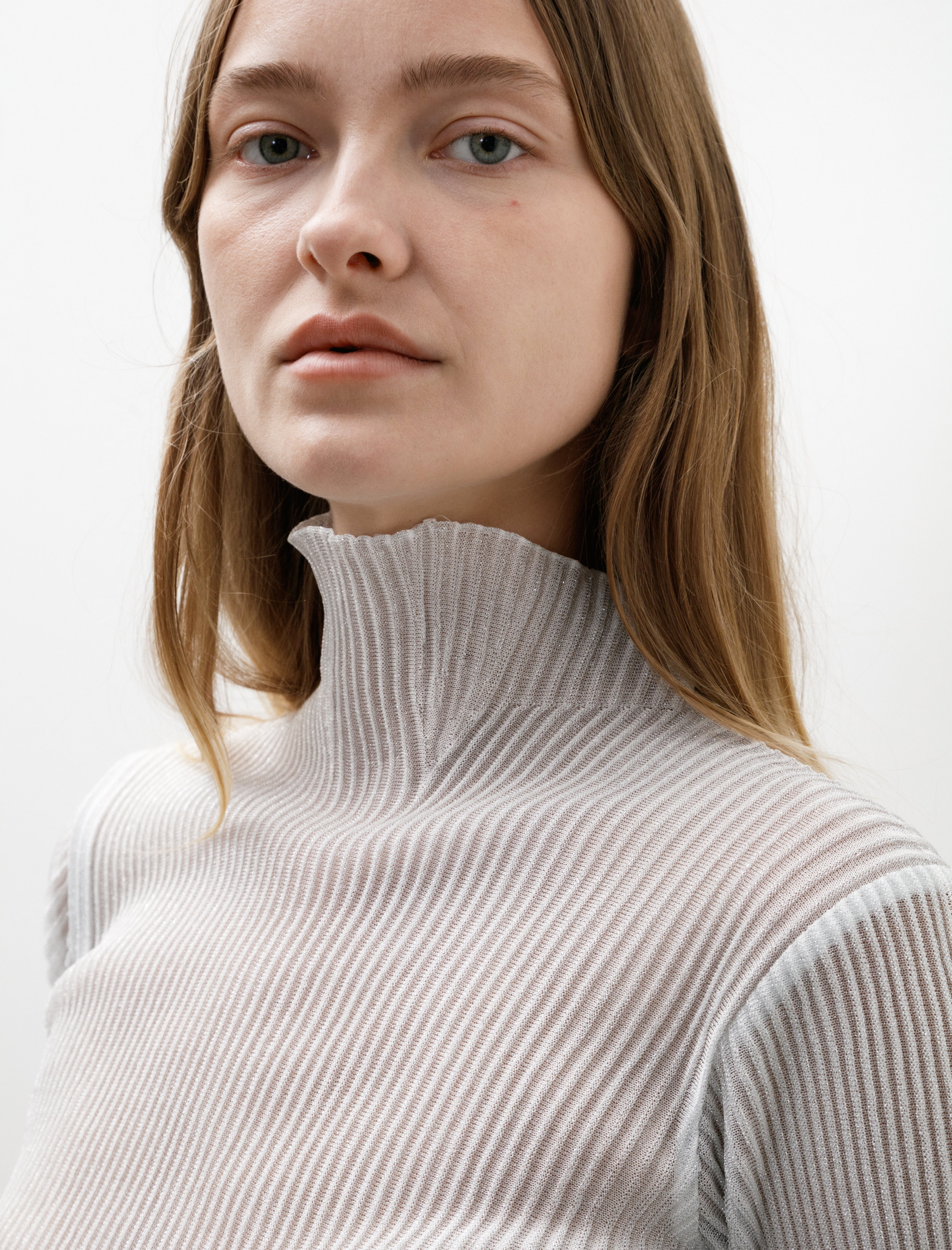 CFCL Hypha Lucent Glitter LS Top White/Silver