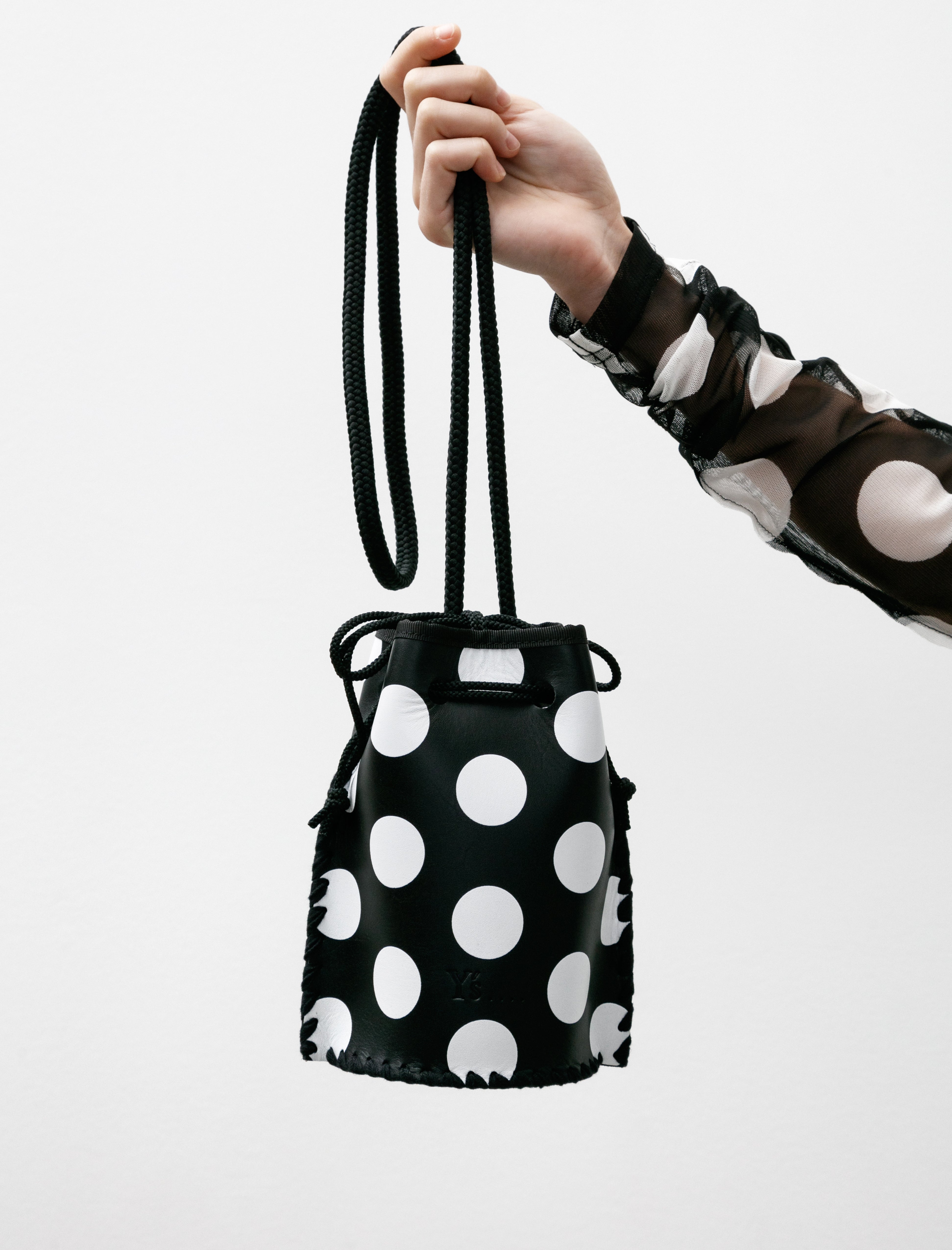 Y's by Yohji Yamamoto Draw String Bag Black