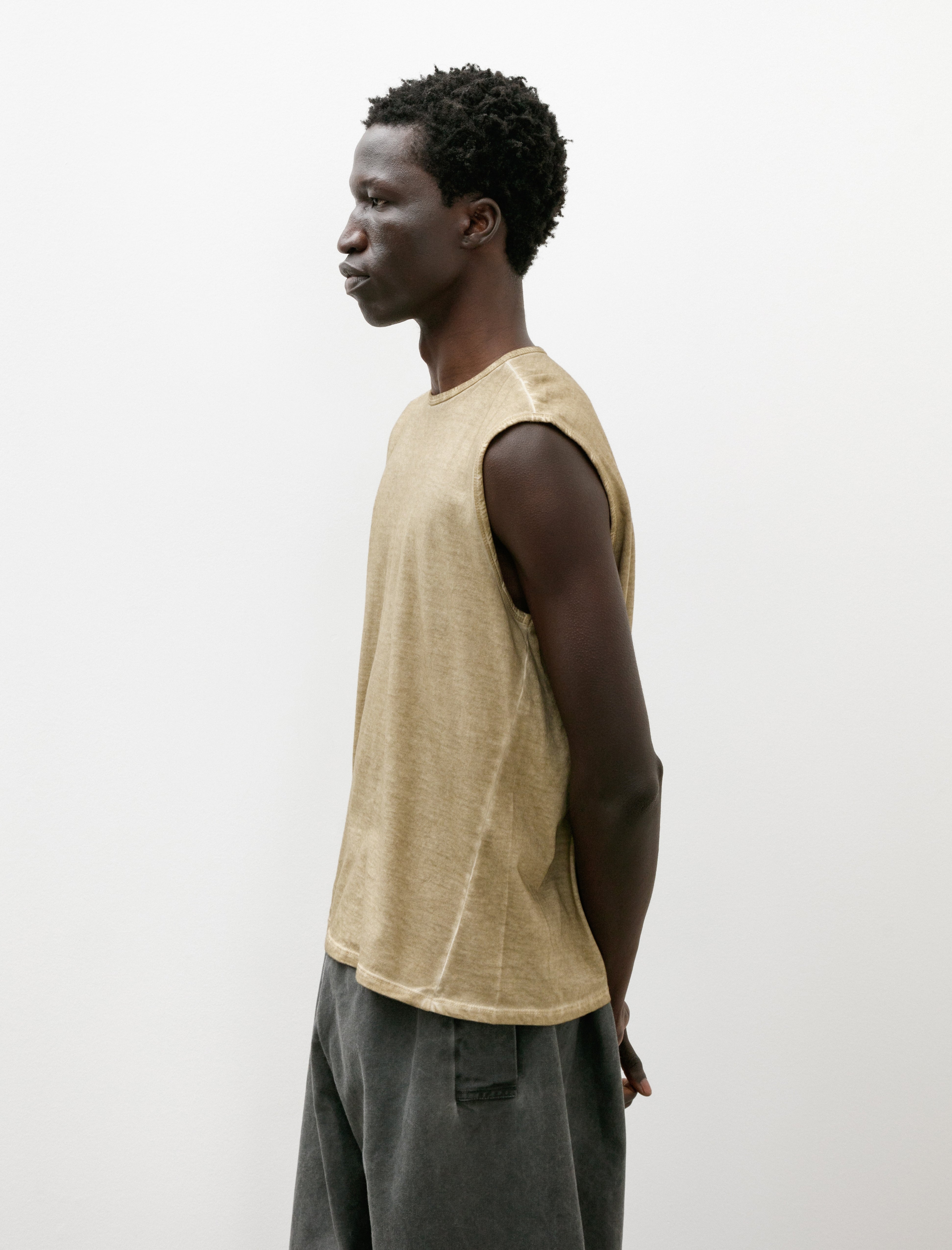 Gabriela Coll Garments No. 87 Organic Cotton Long Sleeve T-Shirt Off Green