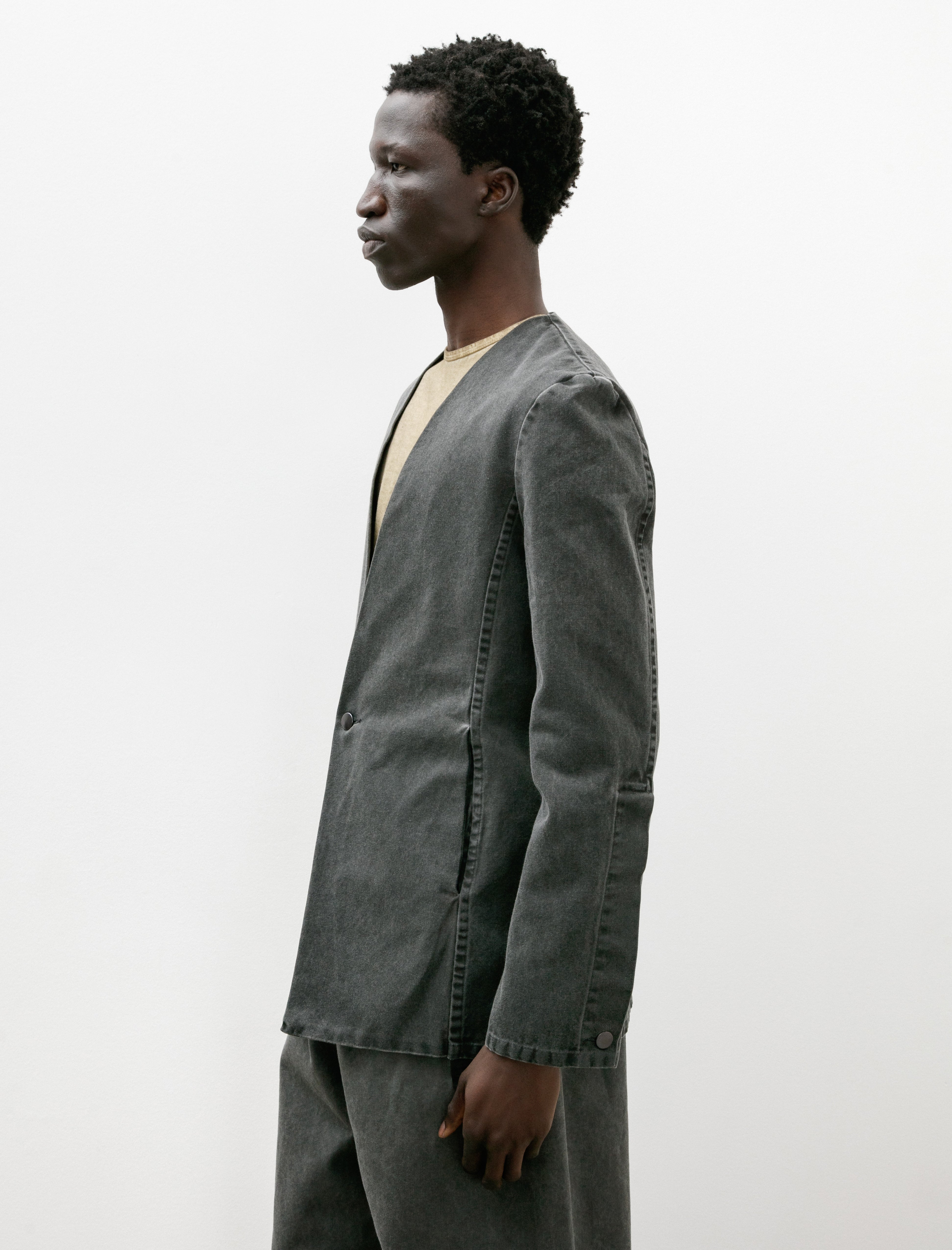 Gabriela Coll Garments No. 63 Canvas Folded Jacket Washed Black