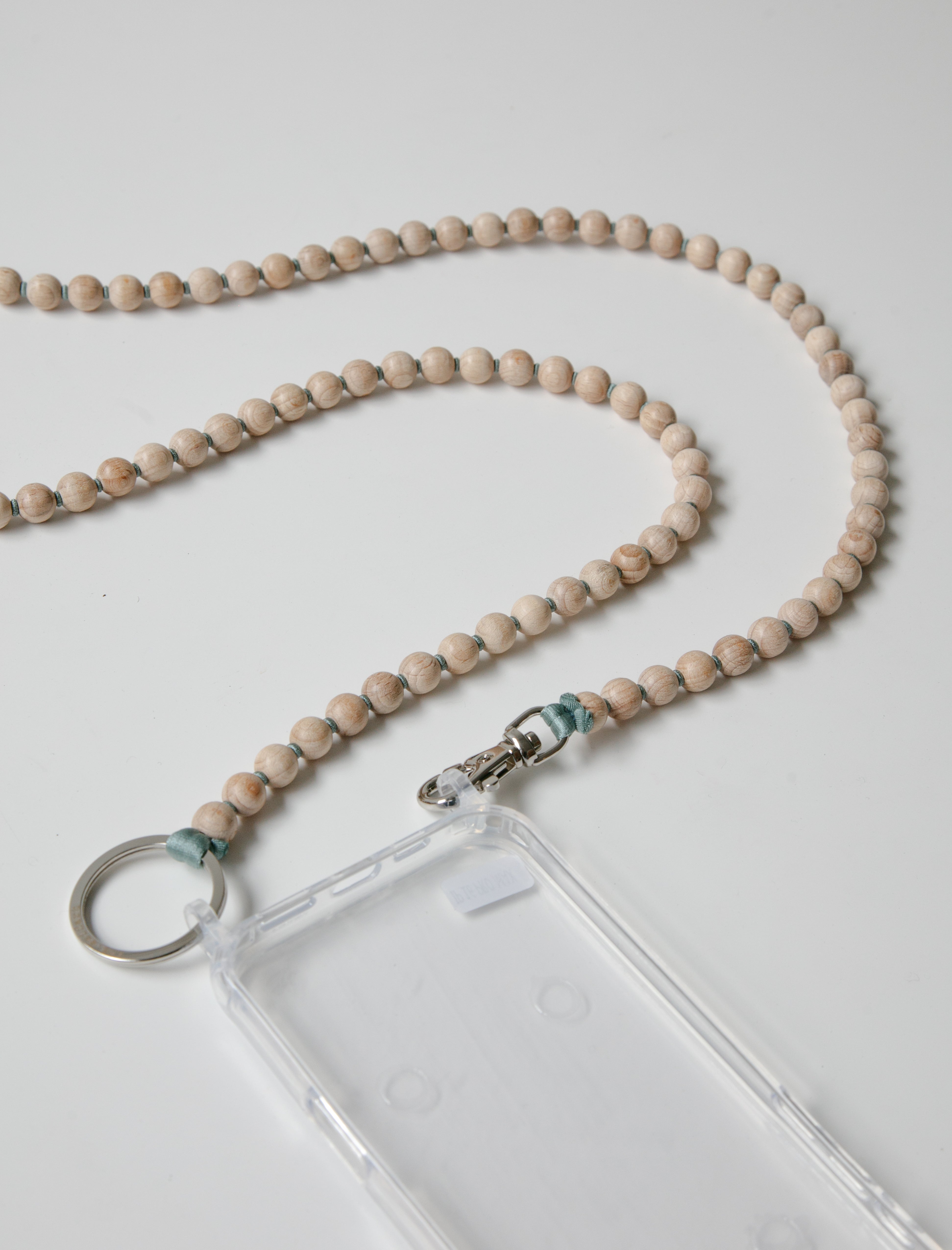 Ina Seifart Handykette Phone Necklace Natural/Dark Salvia