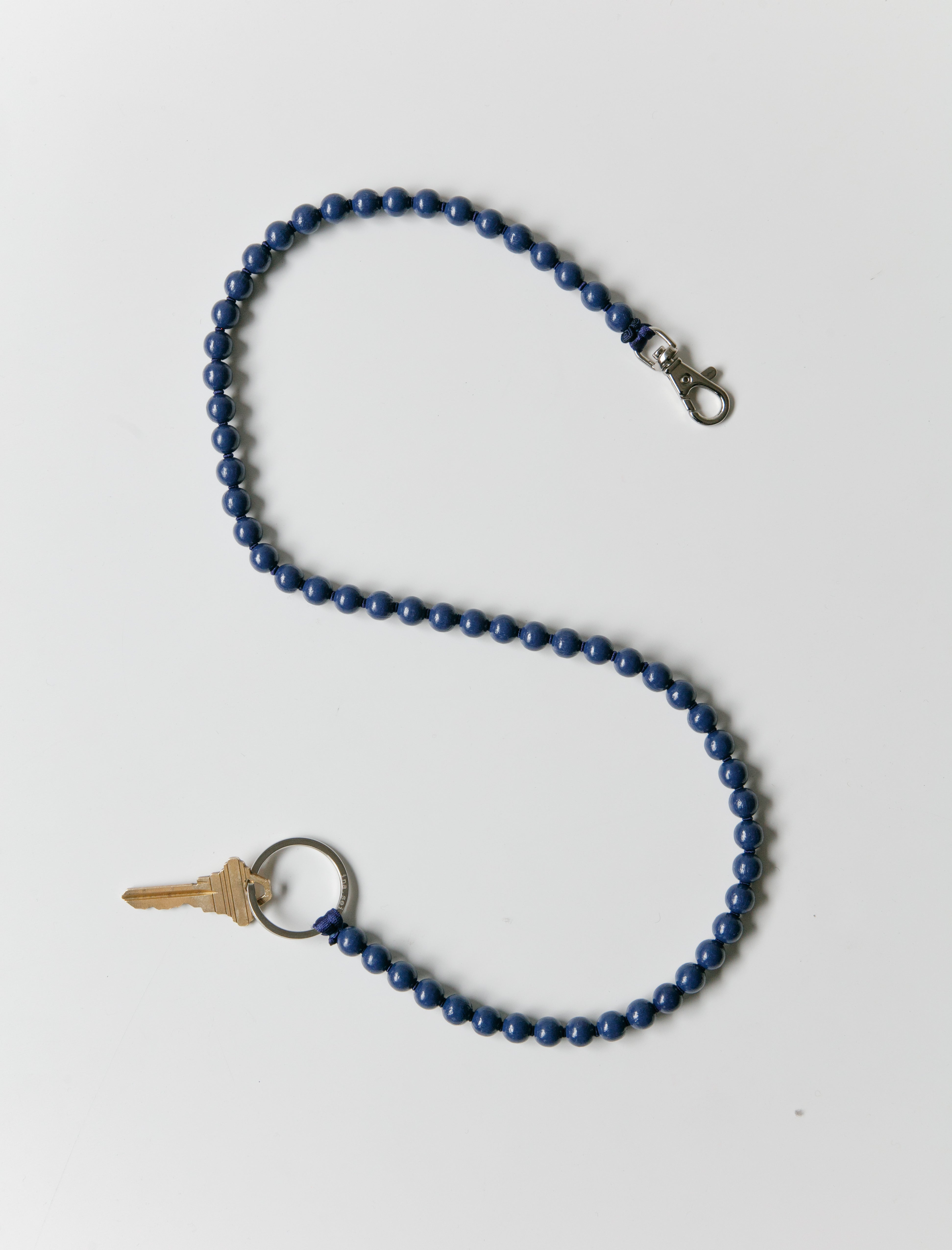 Ina Seifart Perlen Keyholder Long Blueberry