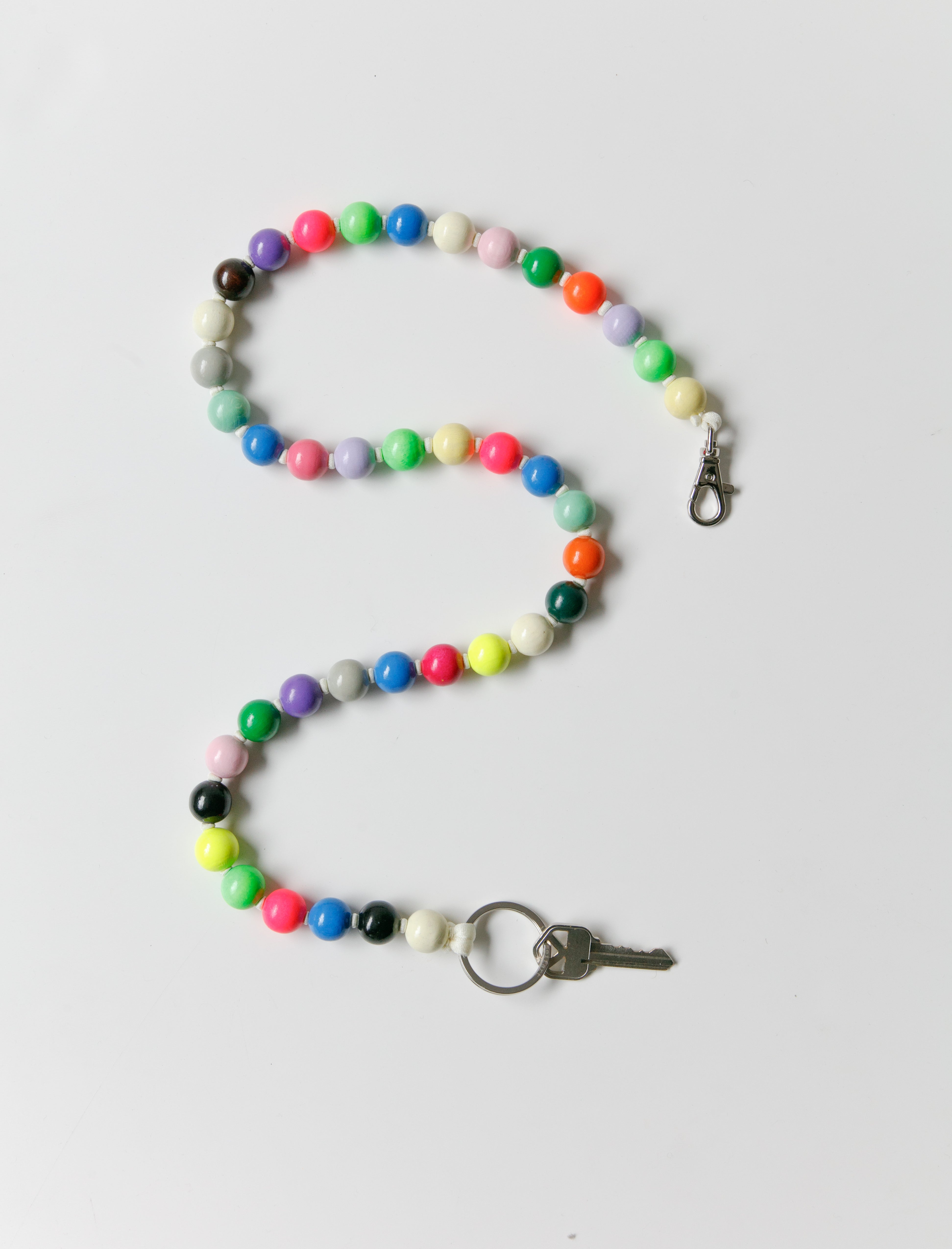 Ina Seifart Thick Perlen Keyholder Long Multimix