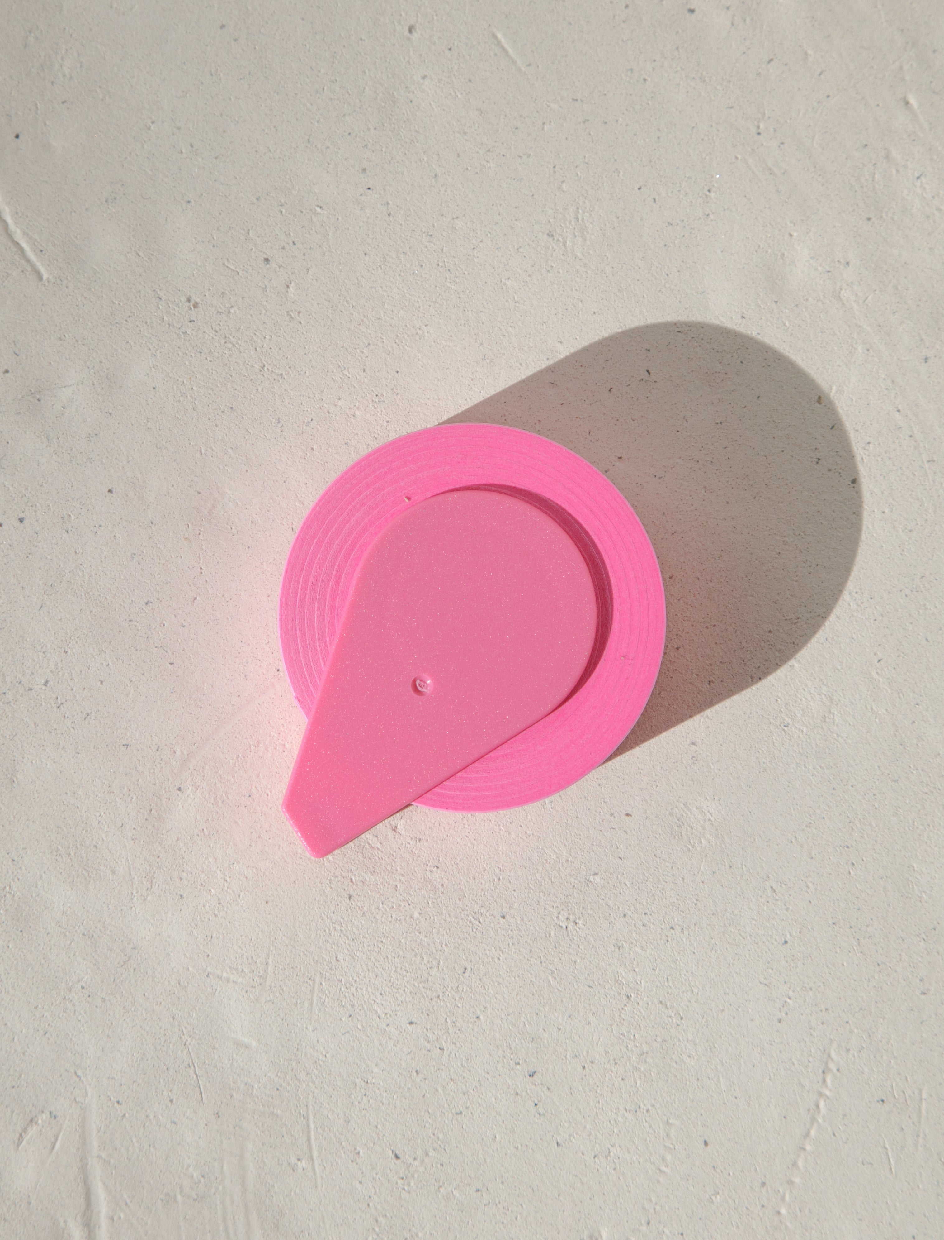 Yamato Sticky Note Dispenser Fluo Rose