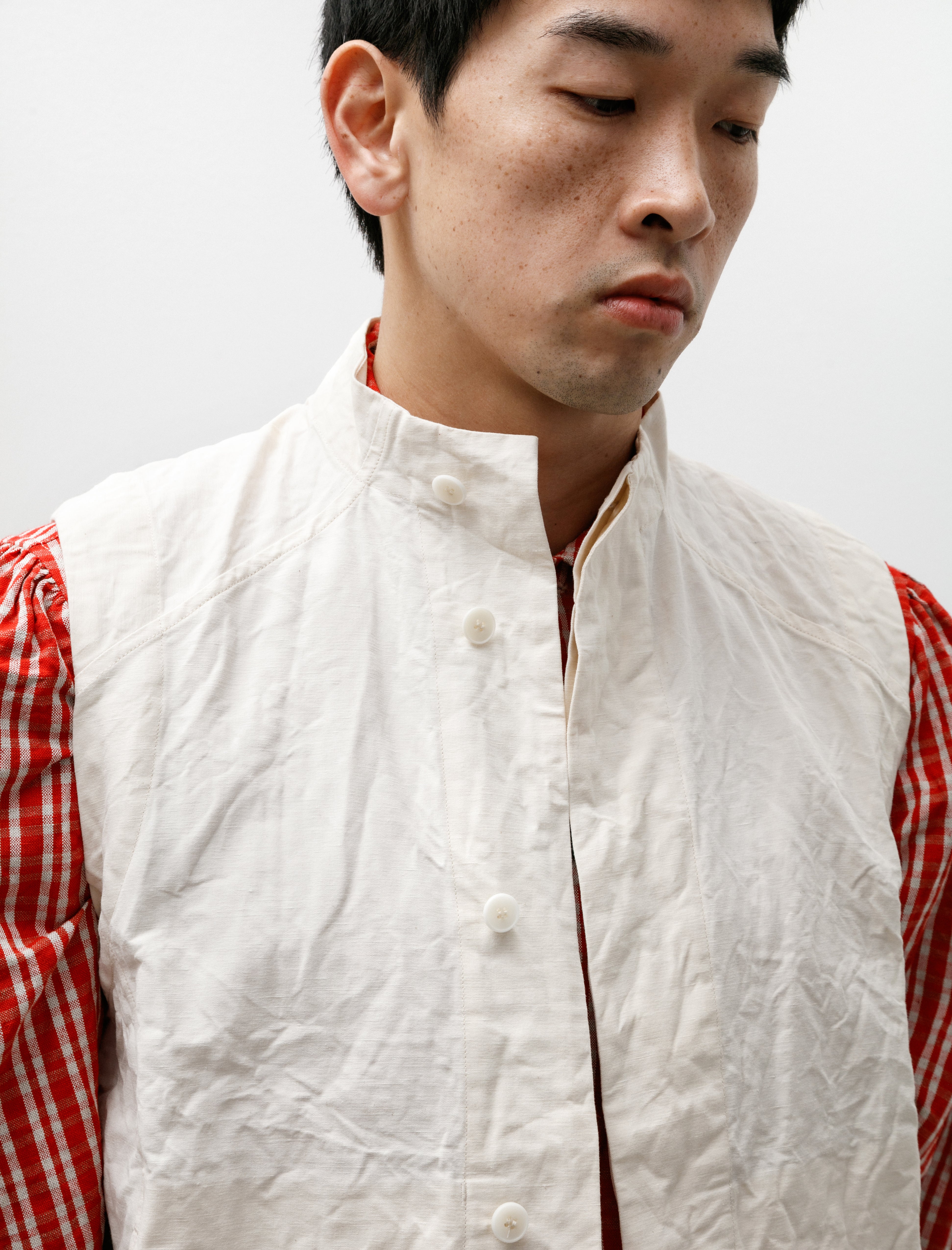 unkruid Cycling Vest Off-White French Fine Canvas