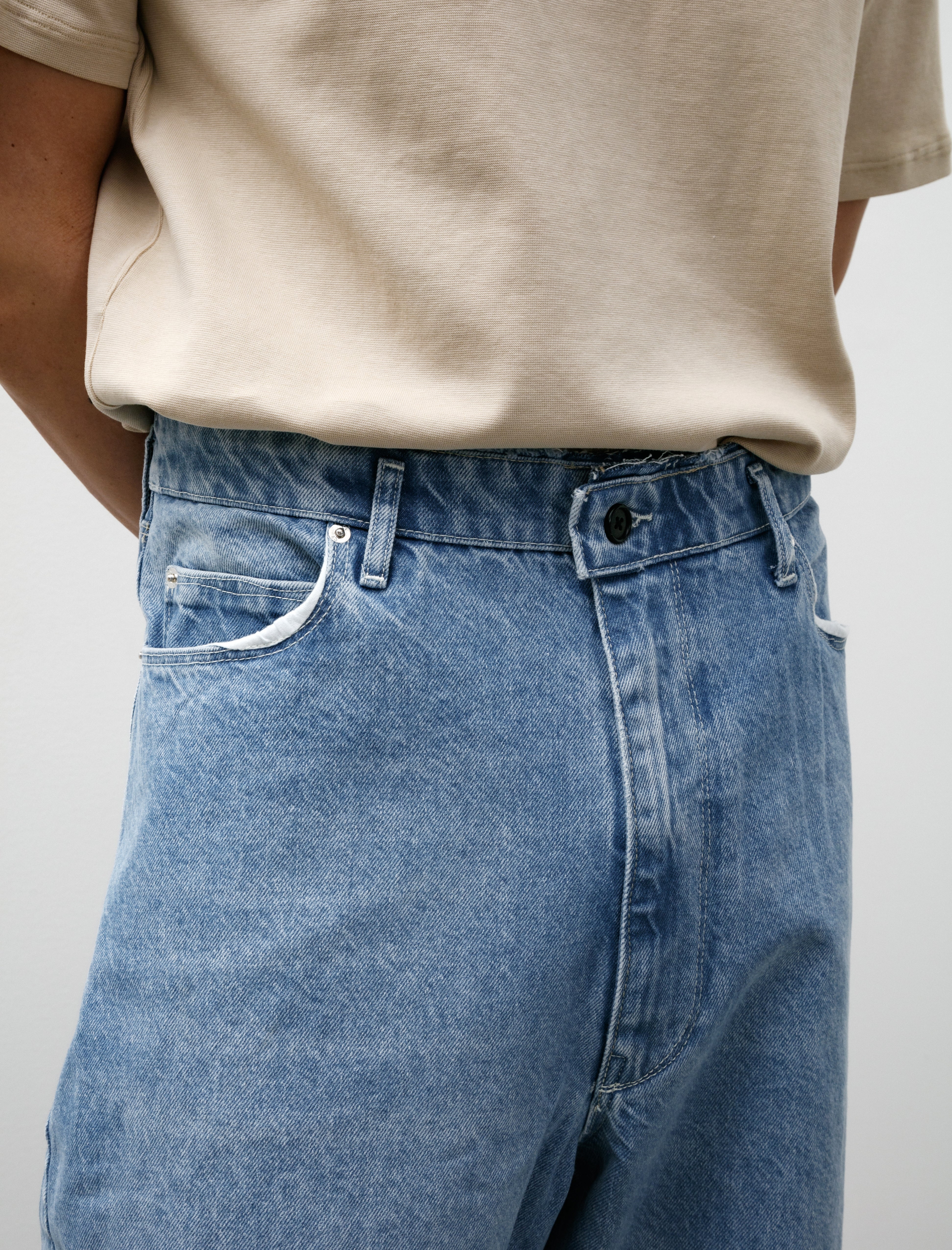 Camiel Jeans Washed Denim Light Blue