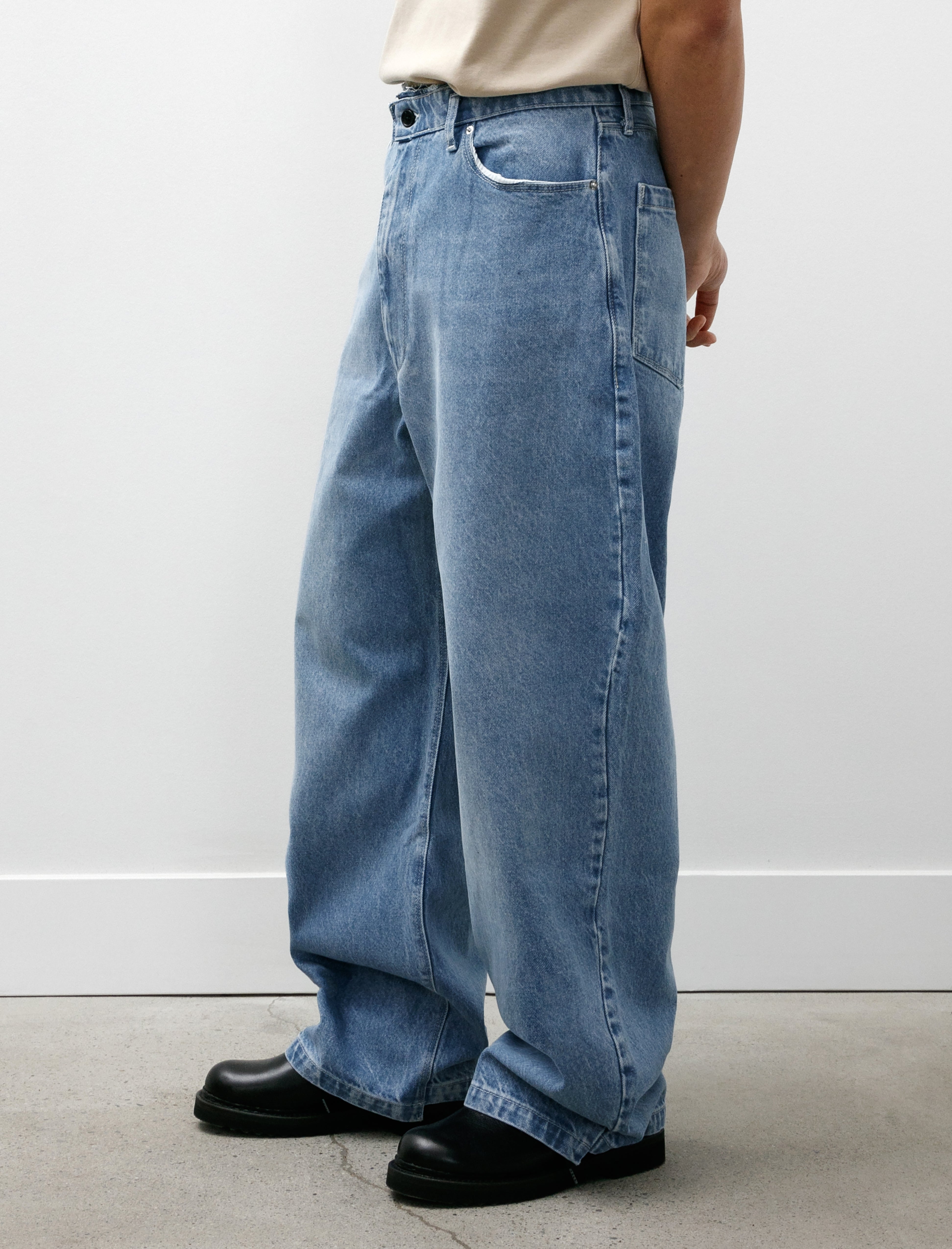 Camiel Jeans Washed Denim Light Blue