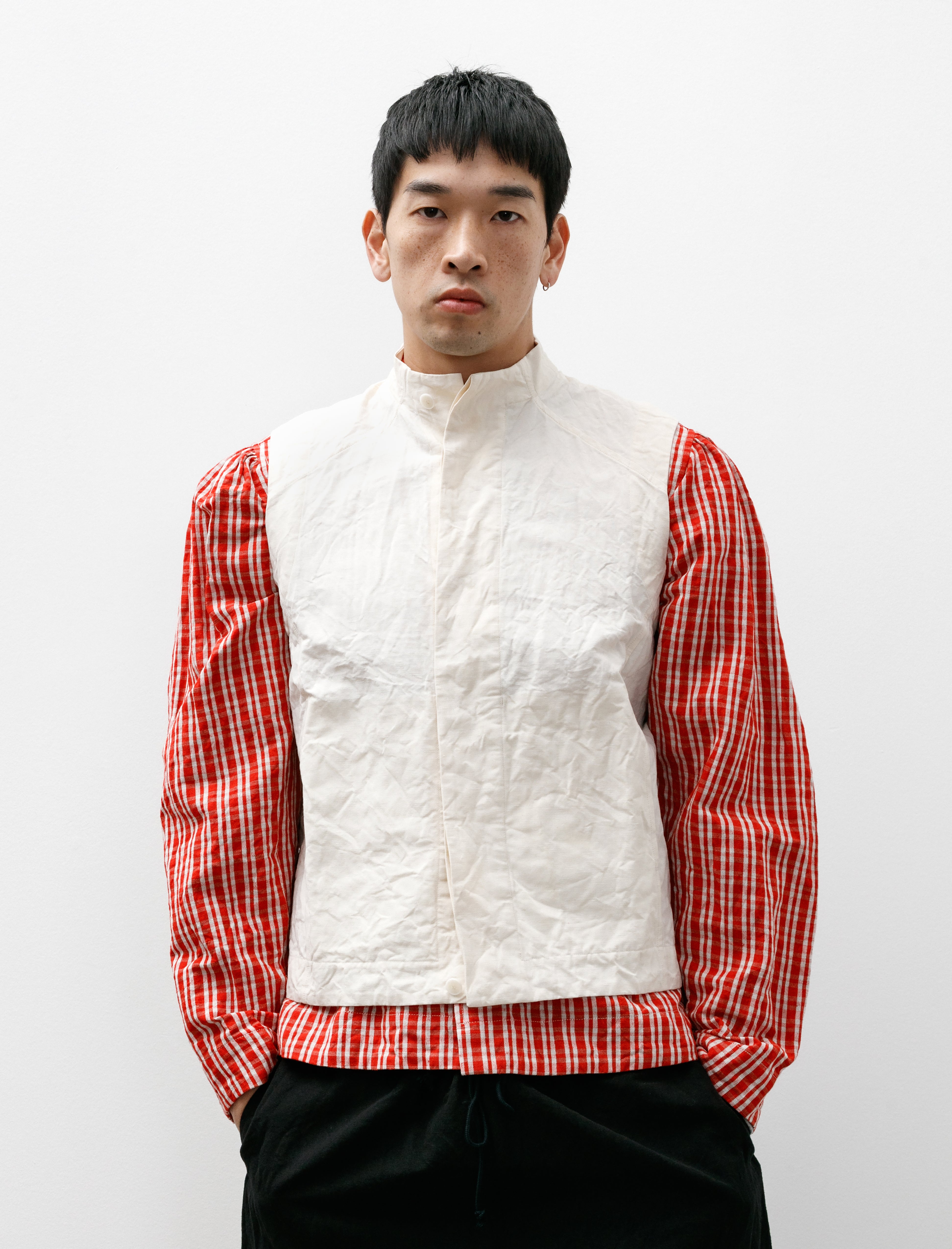unkruid Cycling Vest Off-White French Fine Canvas