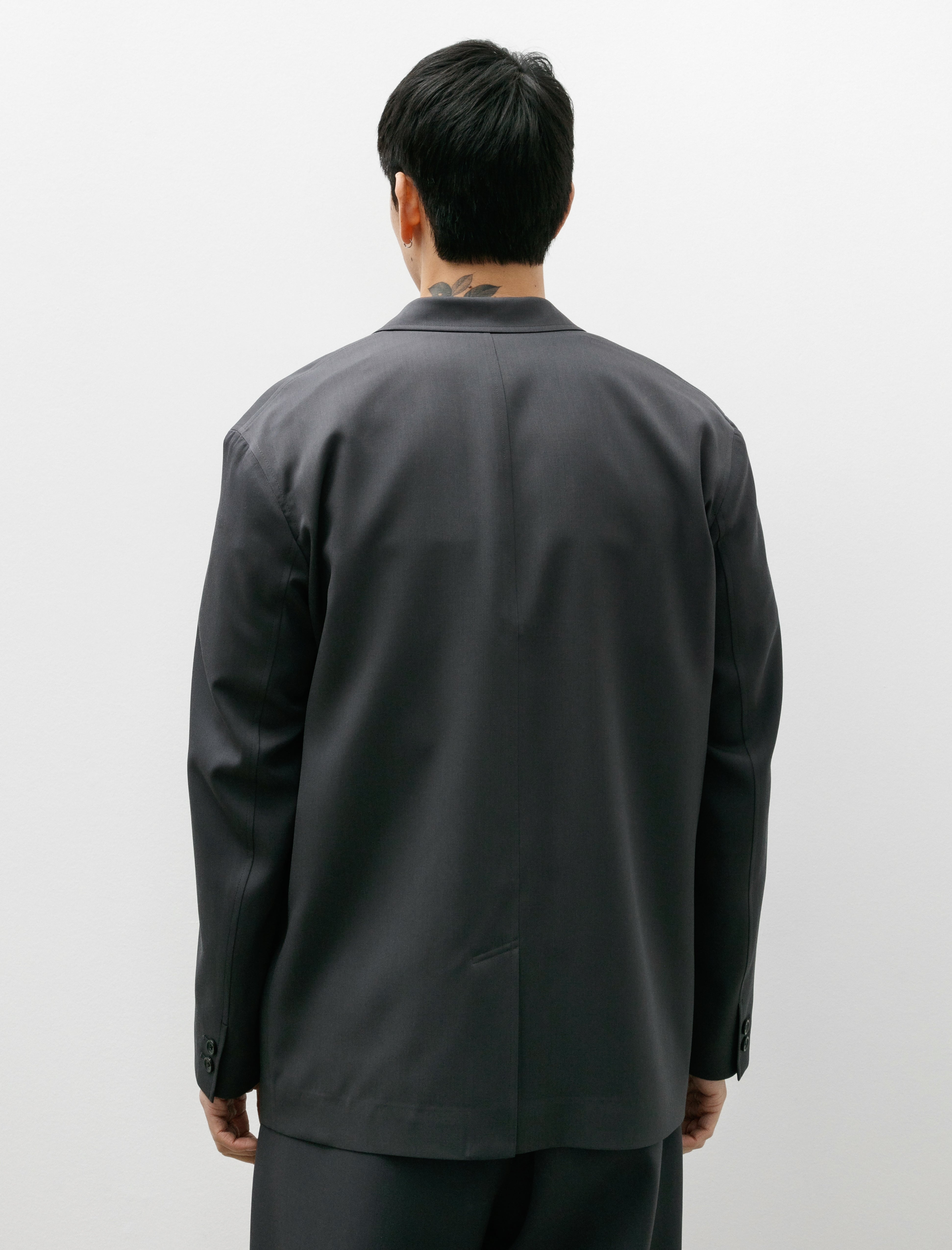 Graphpaper Scale Off Wool Jacket Charcoal Grey