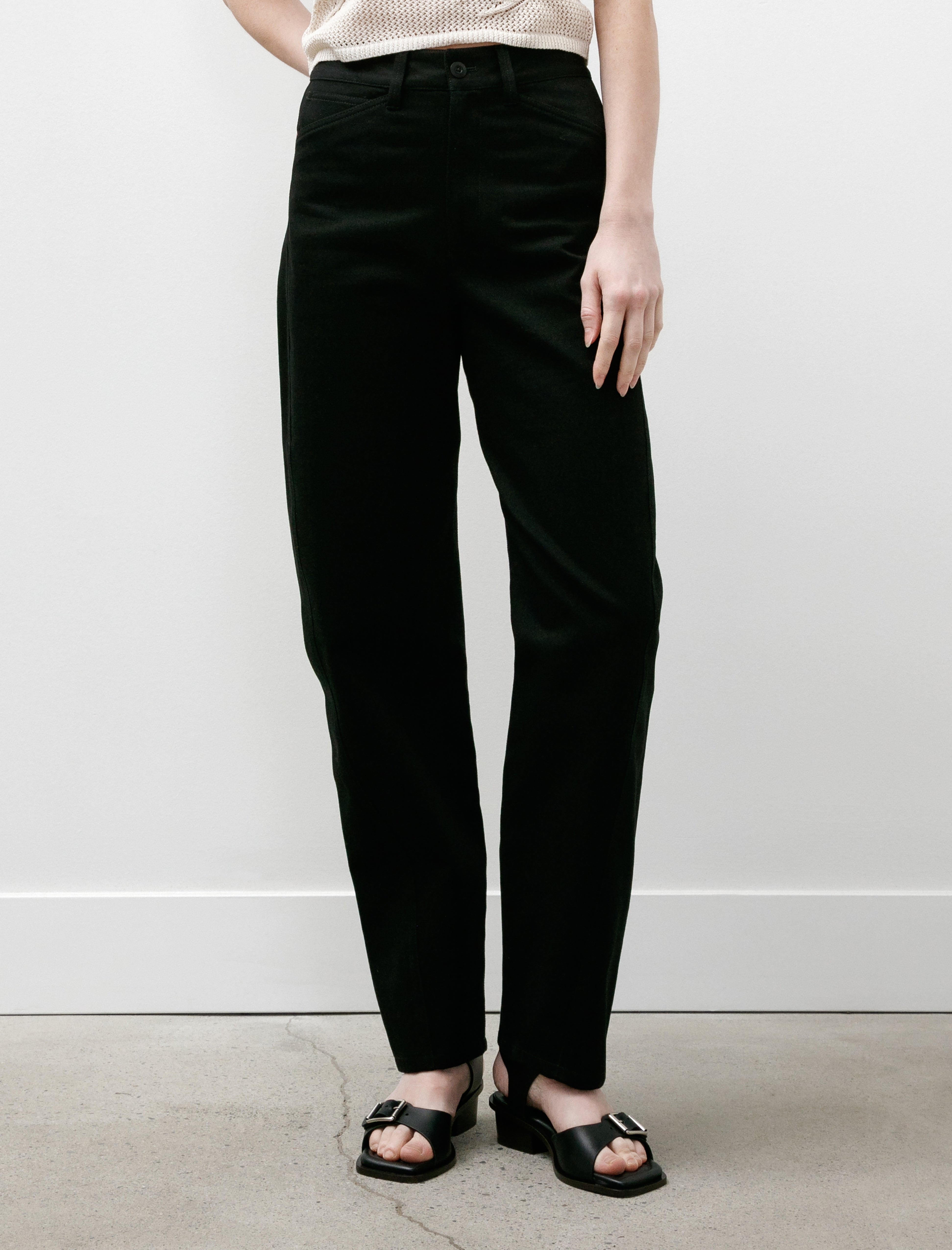 Lemaire Five Pocket Twisted Pants Black