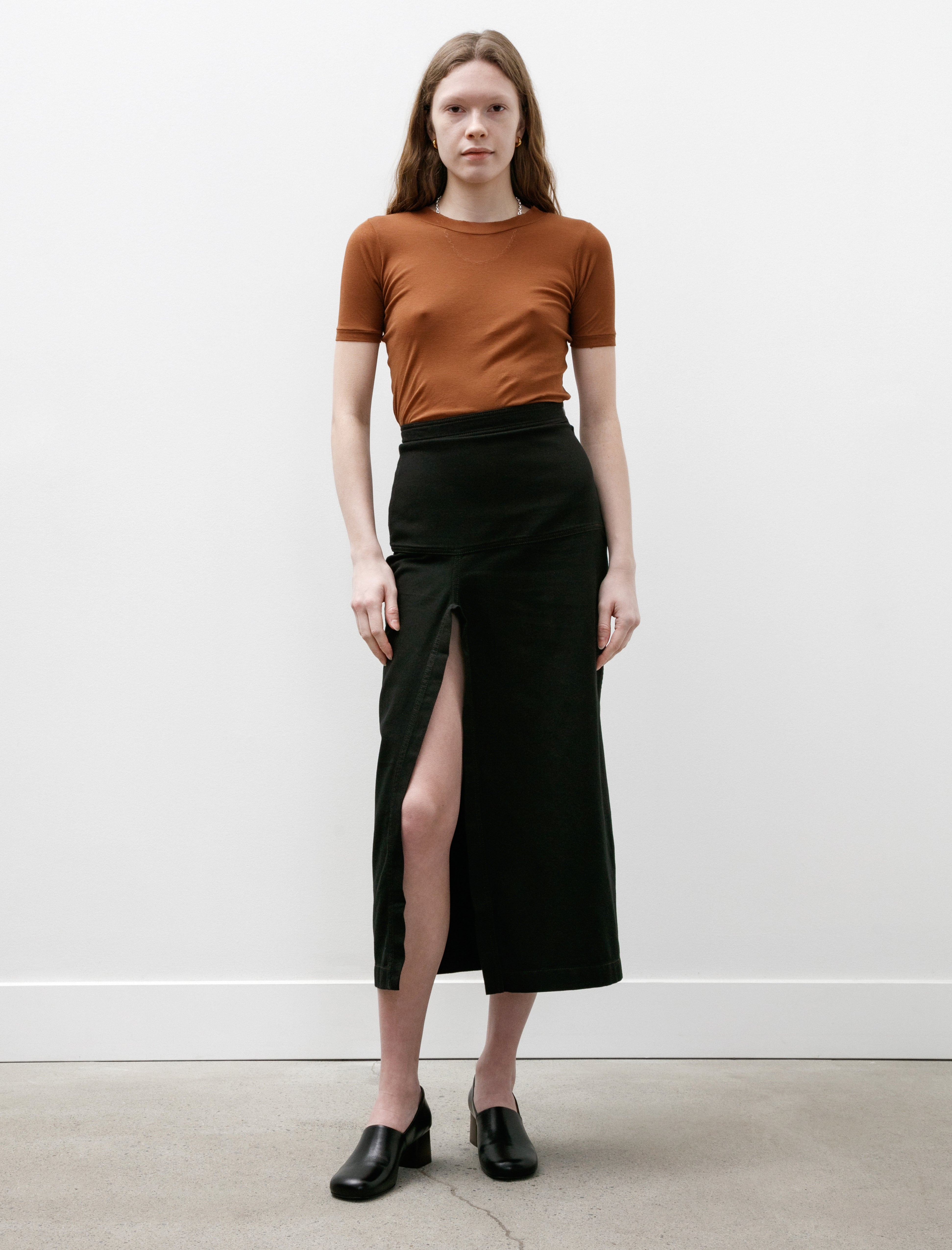 Lemaire Skirt With Slit Black