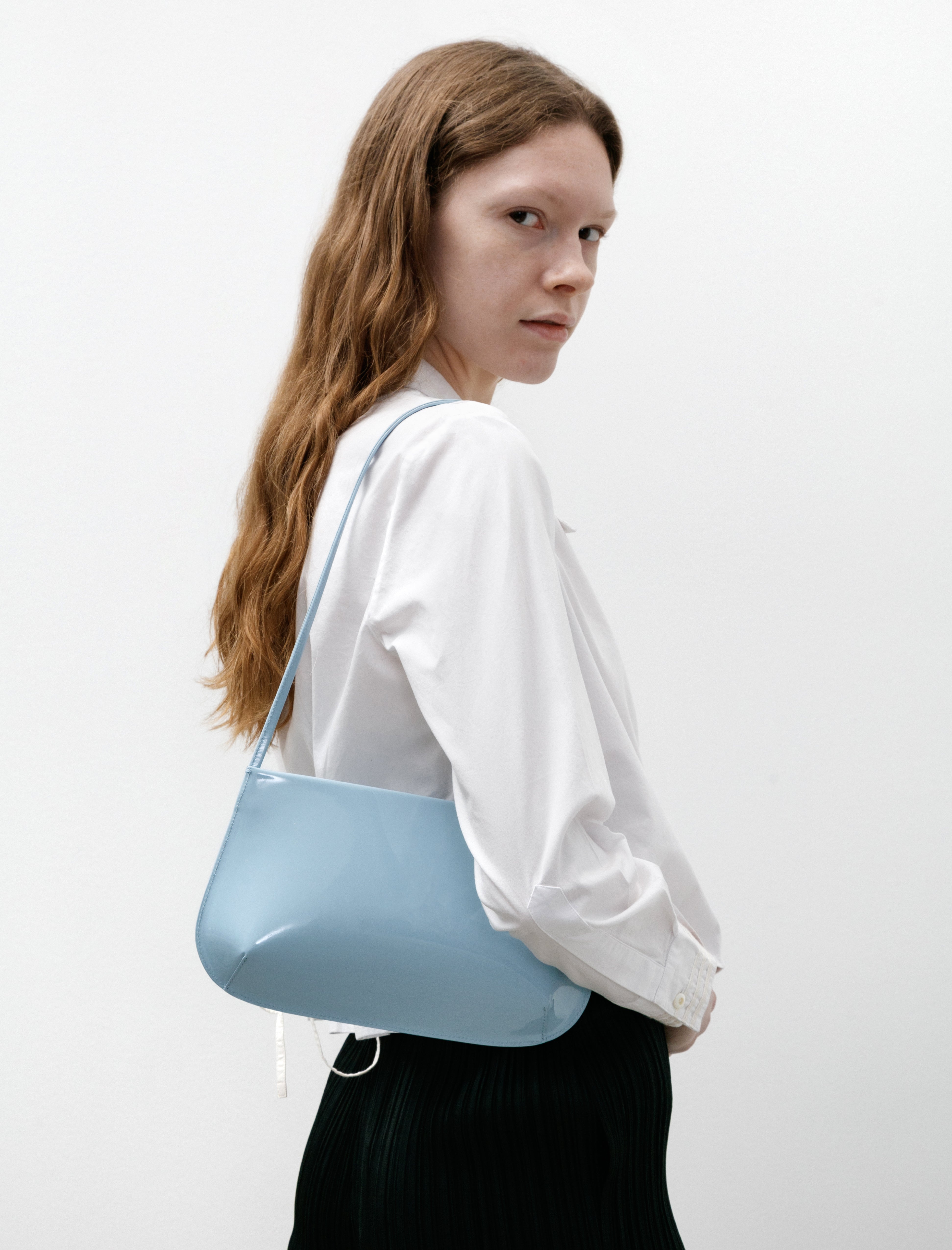 Fane Bra Bag Patent Leather Pool