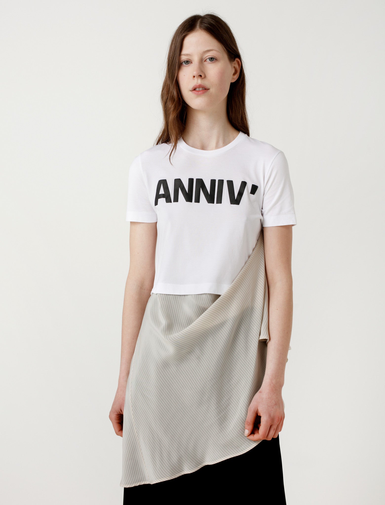 MM6 by Maison Margiela ANNIV Tee with Skirt Rubber/Olive
