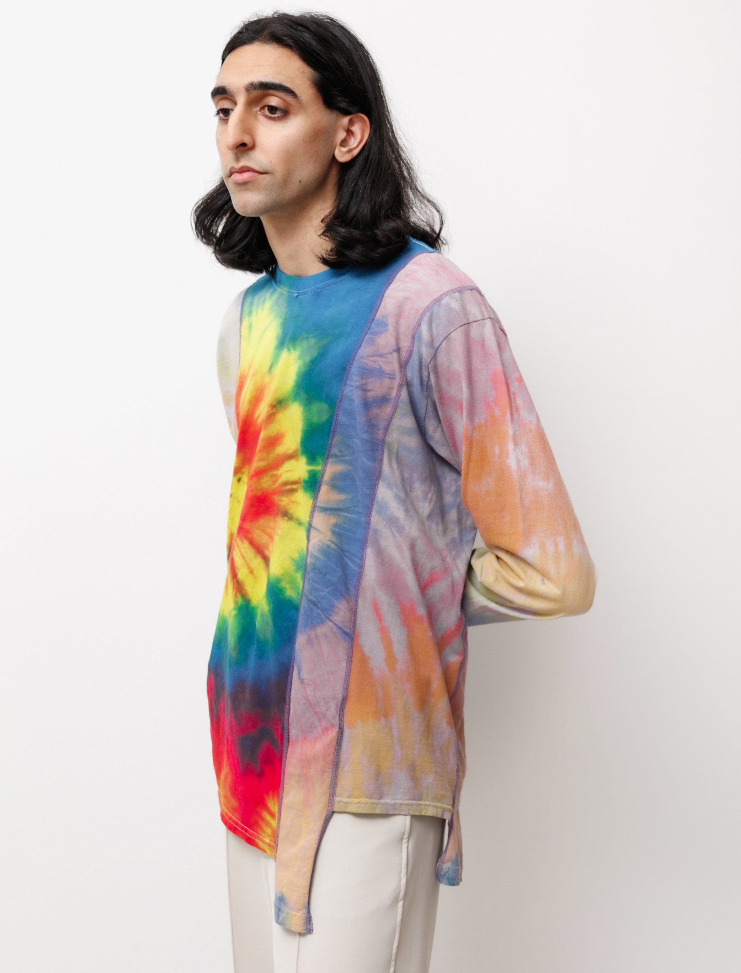 Needles Rebuild by Needles 5 Cuts Tie Dye LS