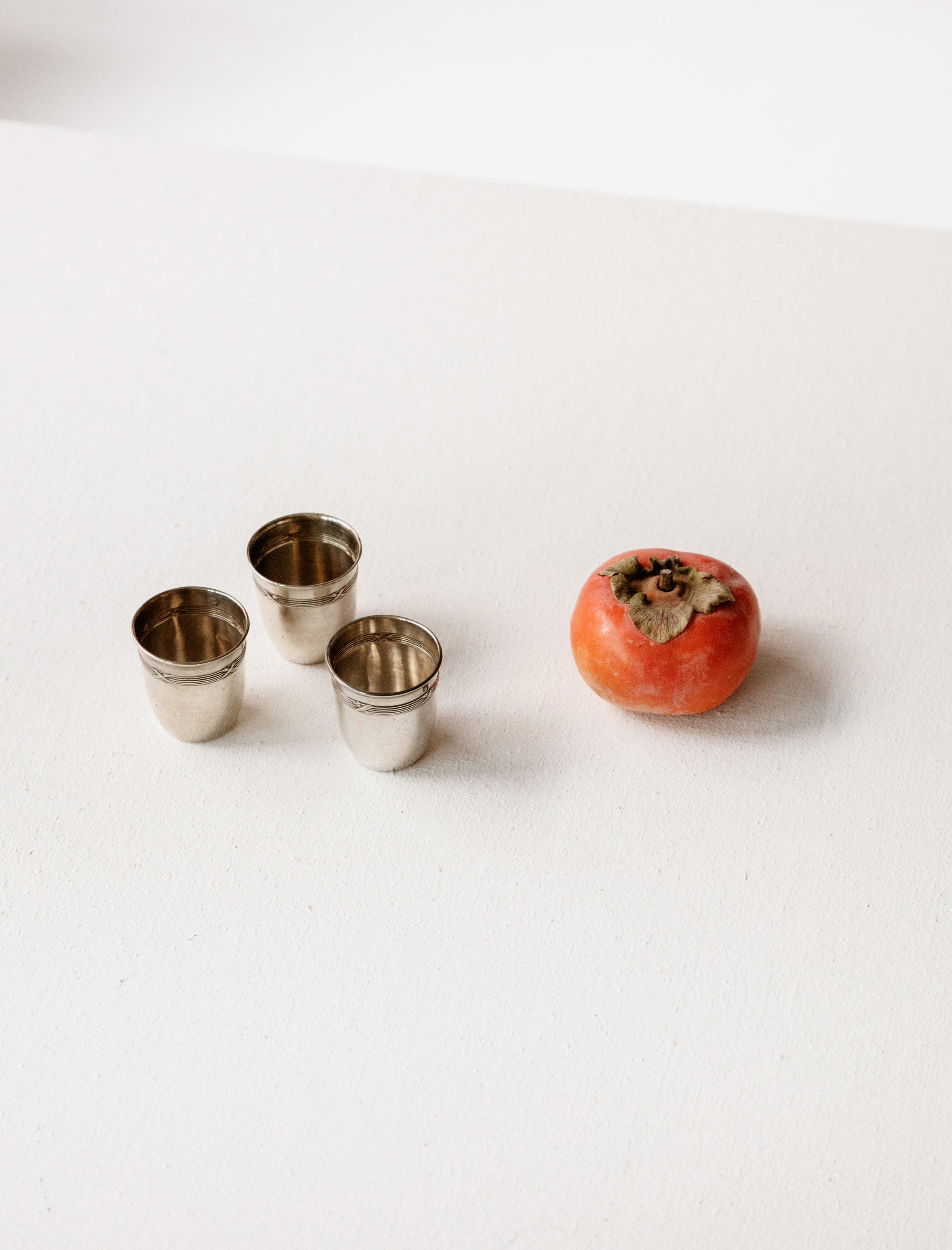 Found by Neighbour Silver Mini Cups