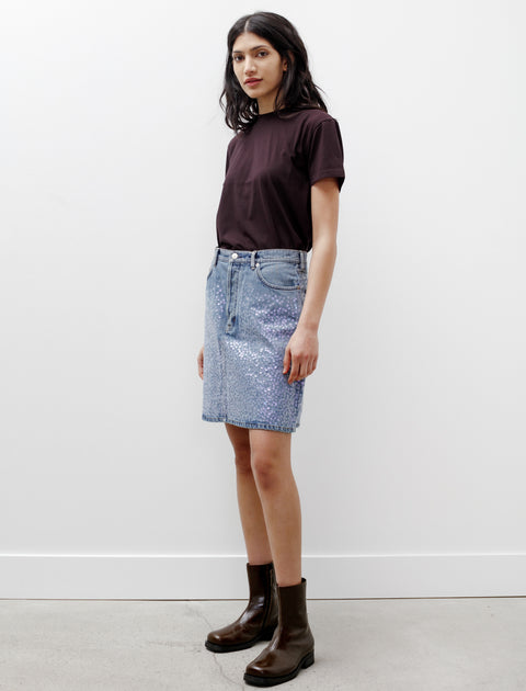 Acne Studios Sharmayne Denim Sequin Skirt