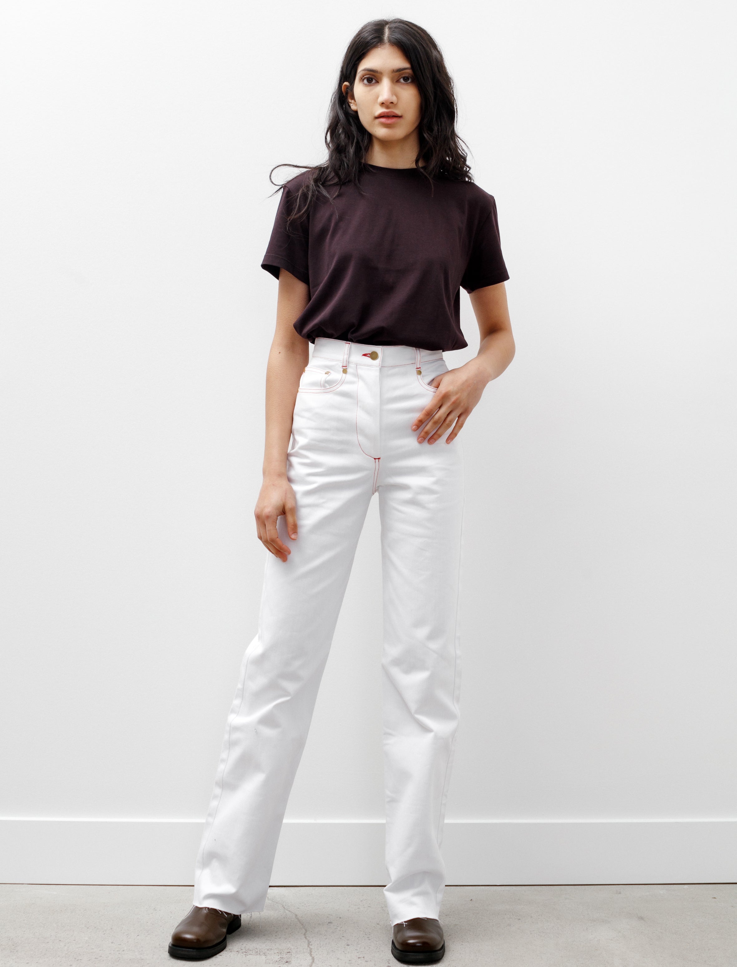 Etienne Deroeux Diane White Jeans