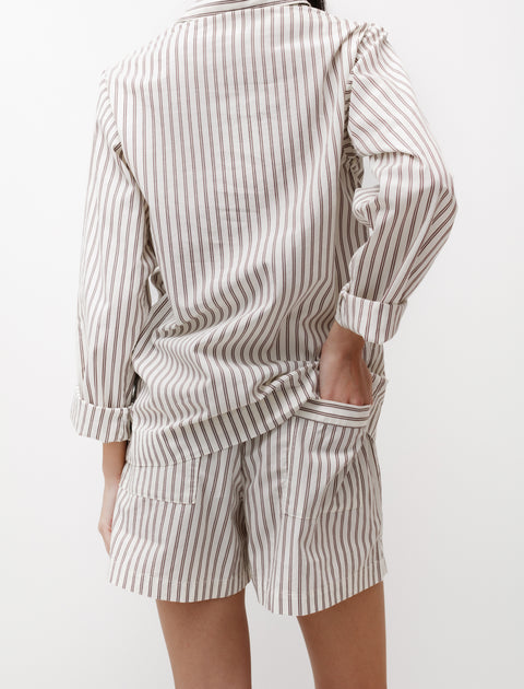 Tekla Poplin Shorts Hopper Stripes