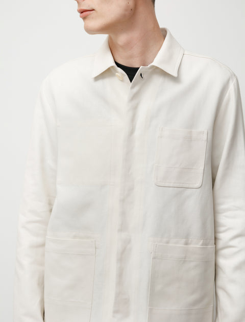 niuhans Compact High Twisted Cotton Atelier Jacket Off-White