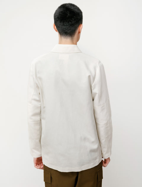  niuhans Compact High Twisted Cotton Atelier Jacket Off-White
