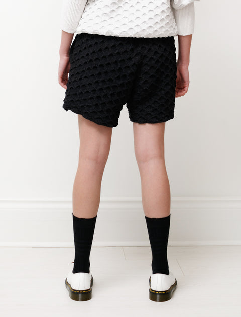 CFCL Oriel Paper Knit Shorts Black