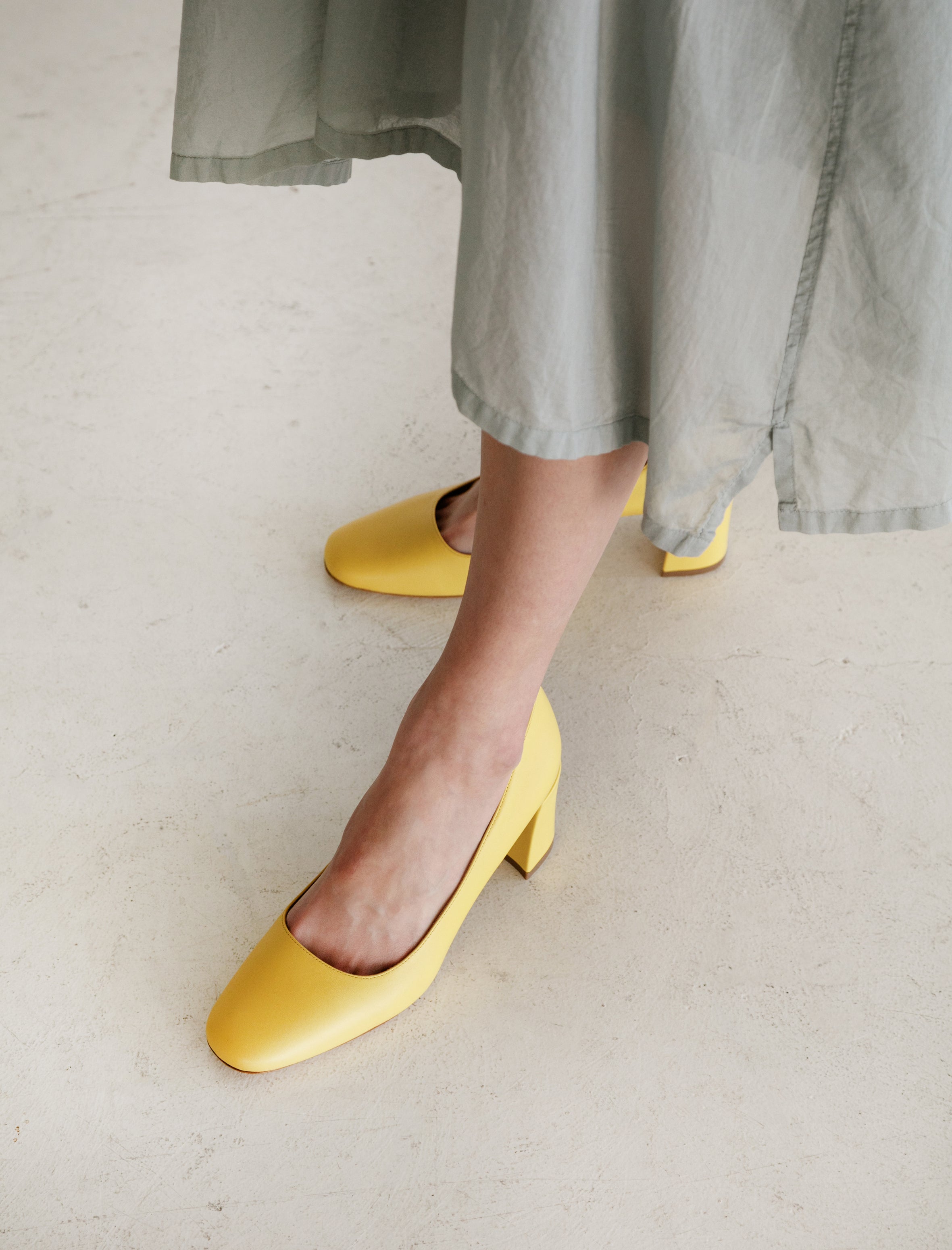 Mansur Gavriel Square Toe Heel Sun