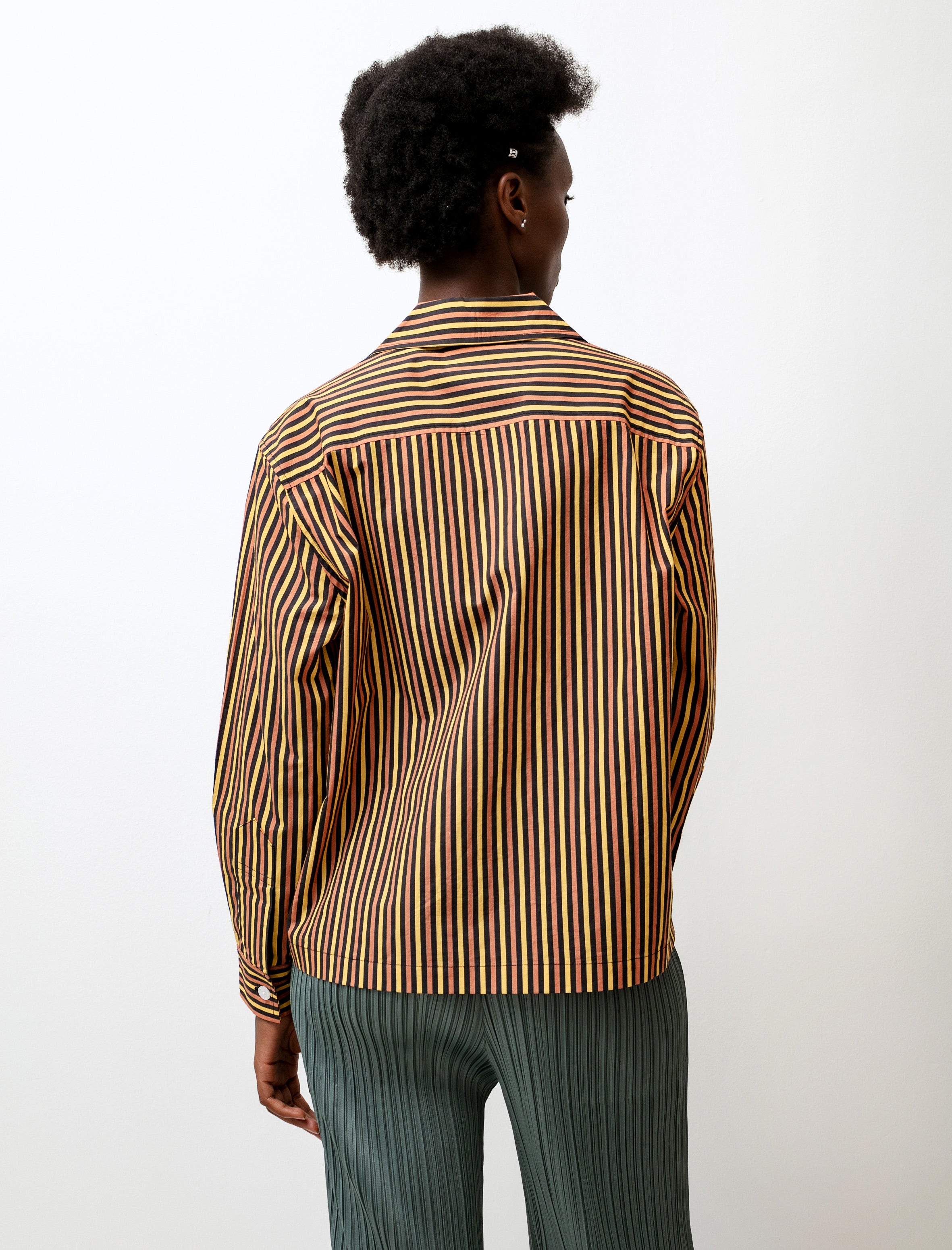 Bode Fish Appliqué Long Sleeve Shirt