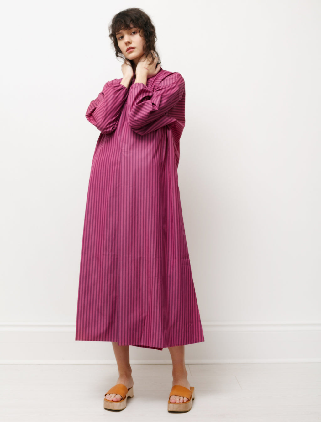 strapless open back dress Unicorn Lavender Stripe Milly Dress  Classic Whimsy